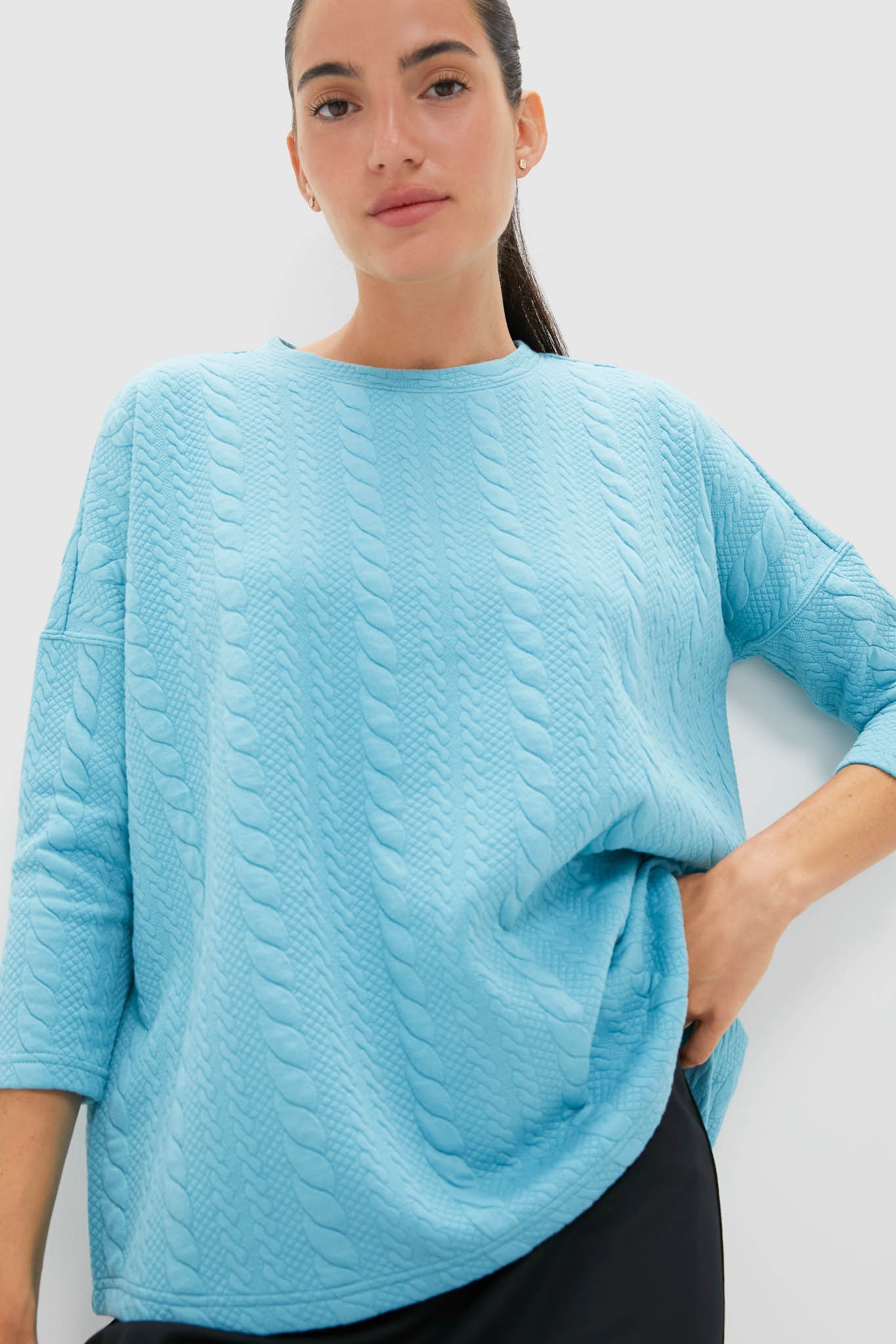 Milky Blue Ally Swing Sweatshirt
