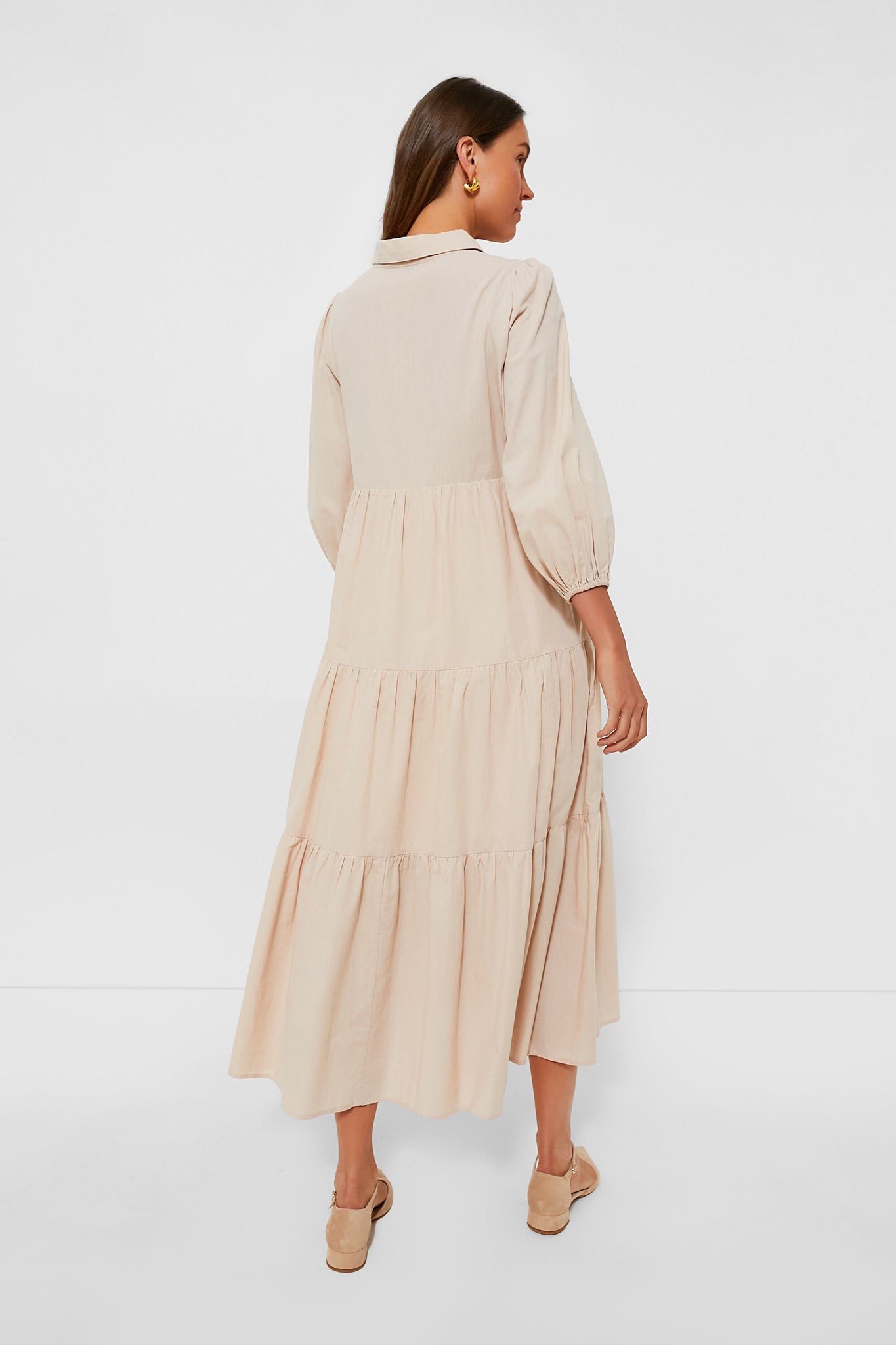 Sandstone Cotton Mabel Maxi Dress