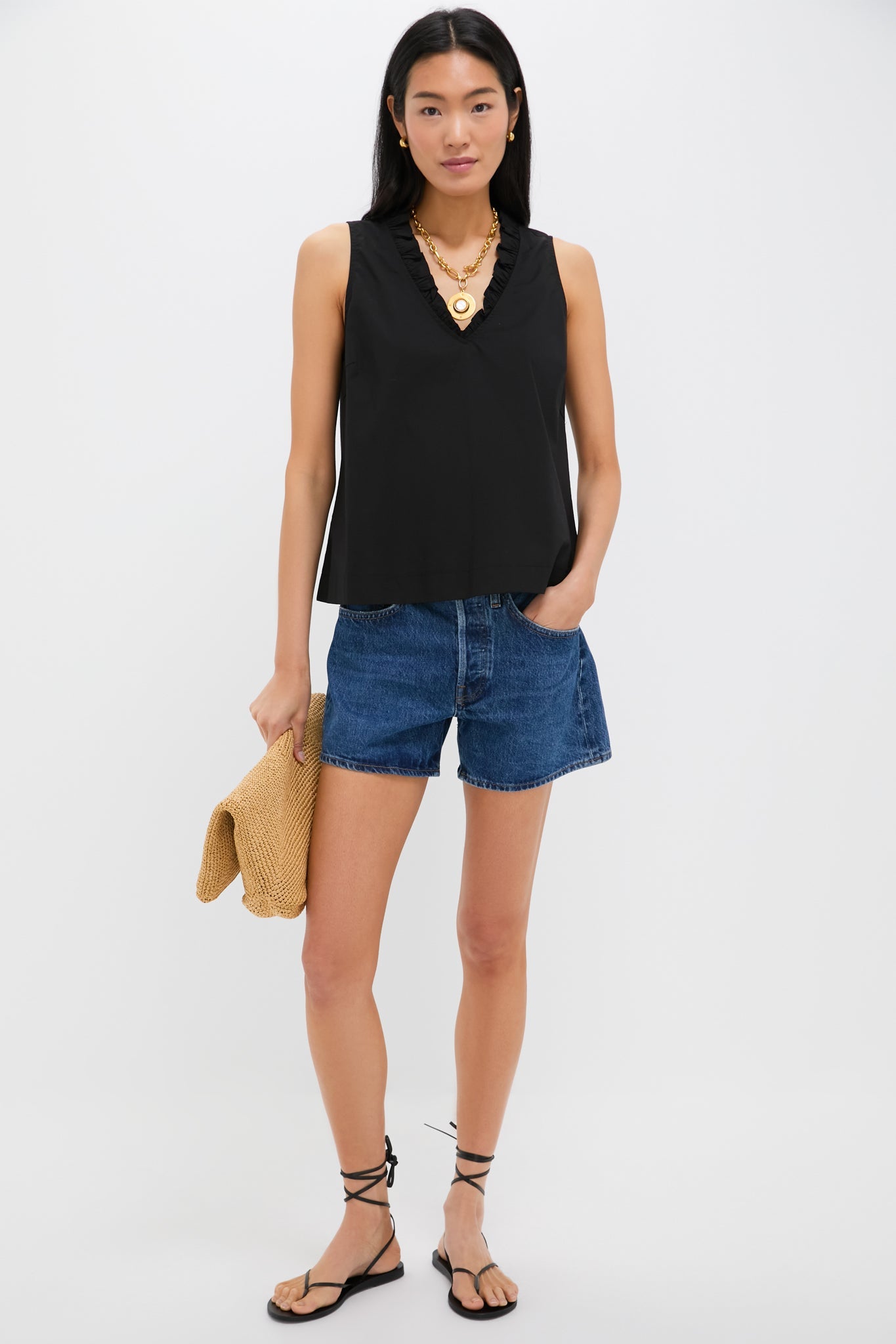 Black Veronica Top