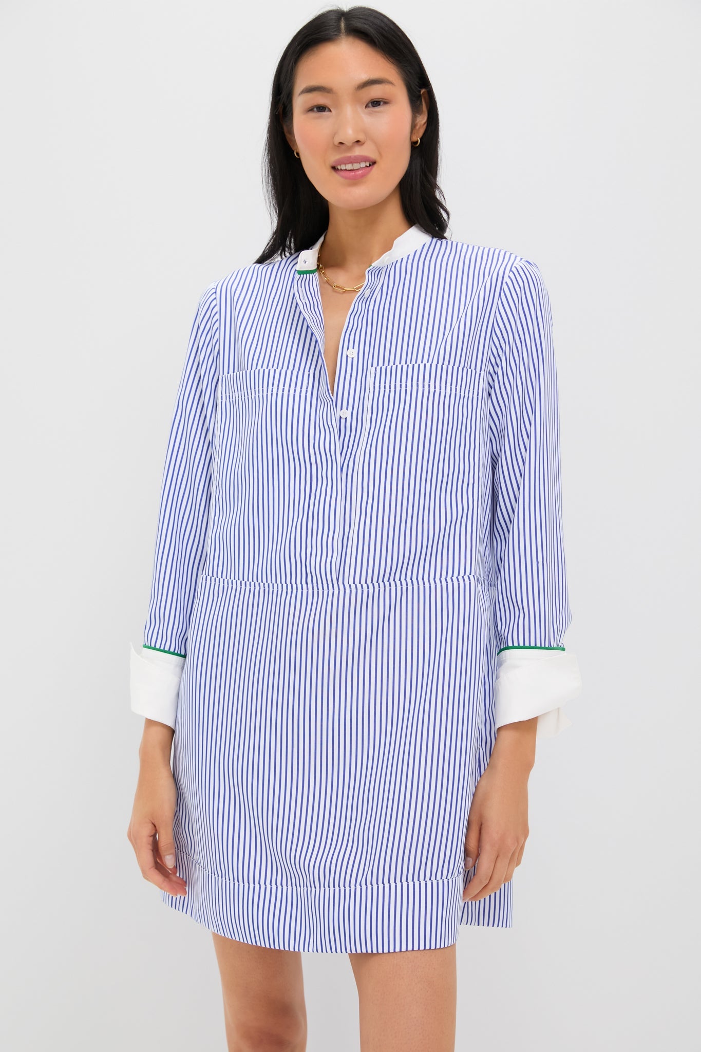 Blue Stripe Rohan Shirt Dress