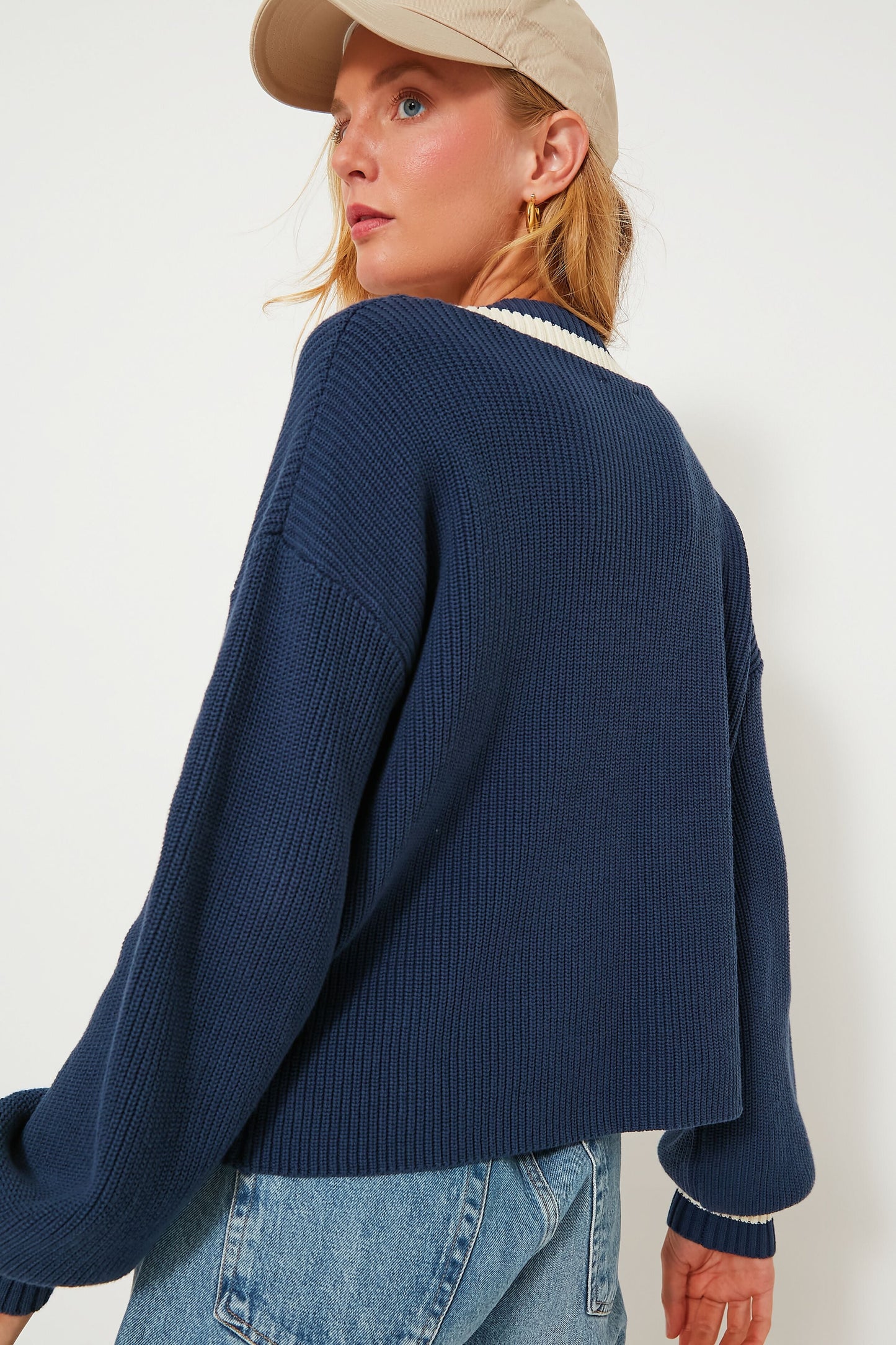 Washed Navy Ashe Sweater