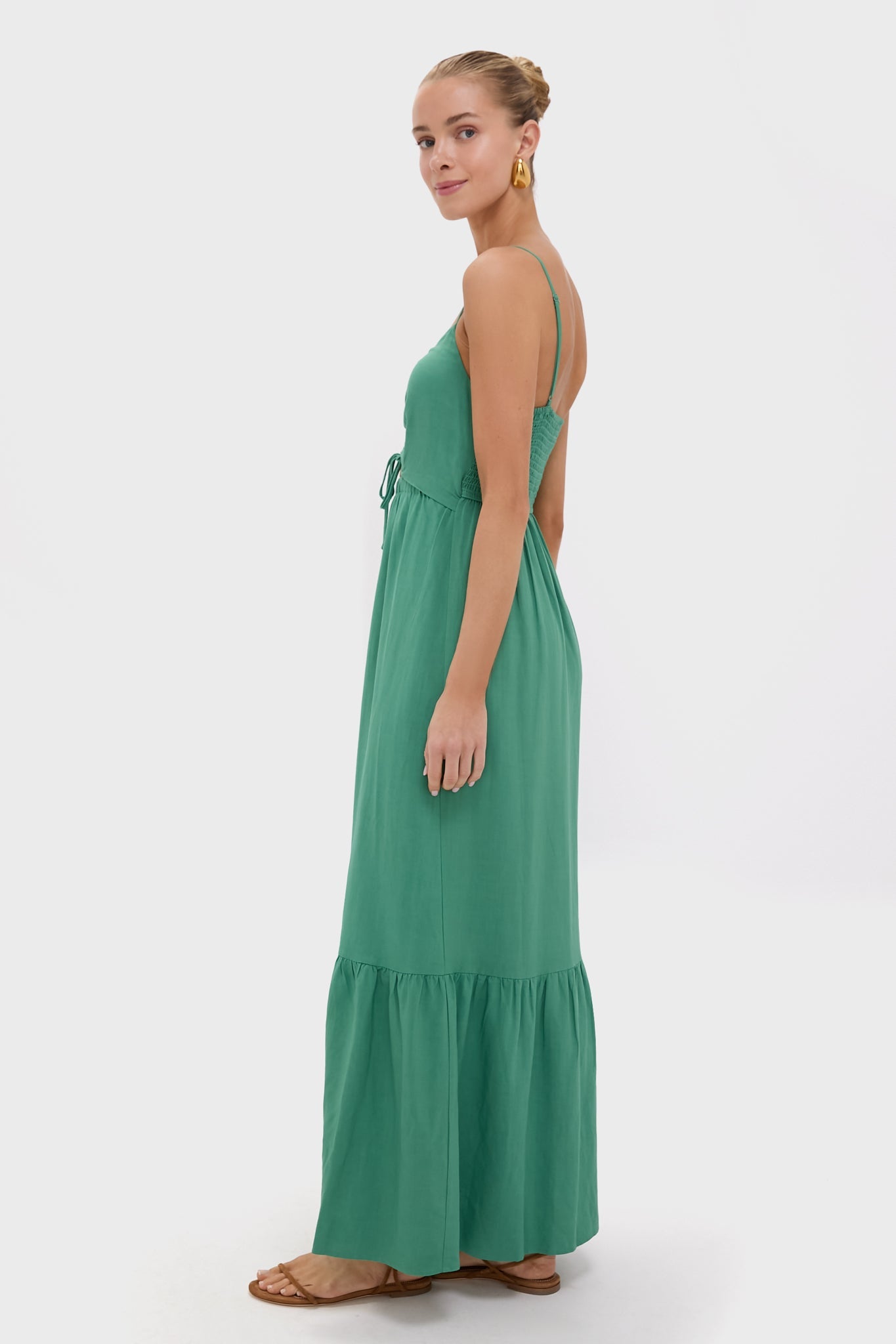 Botanical Green Winslet Maxi Dress