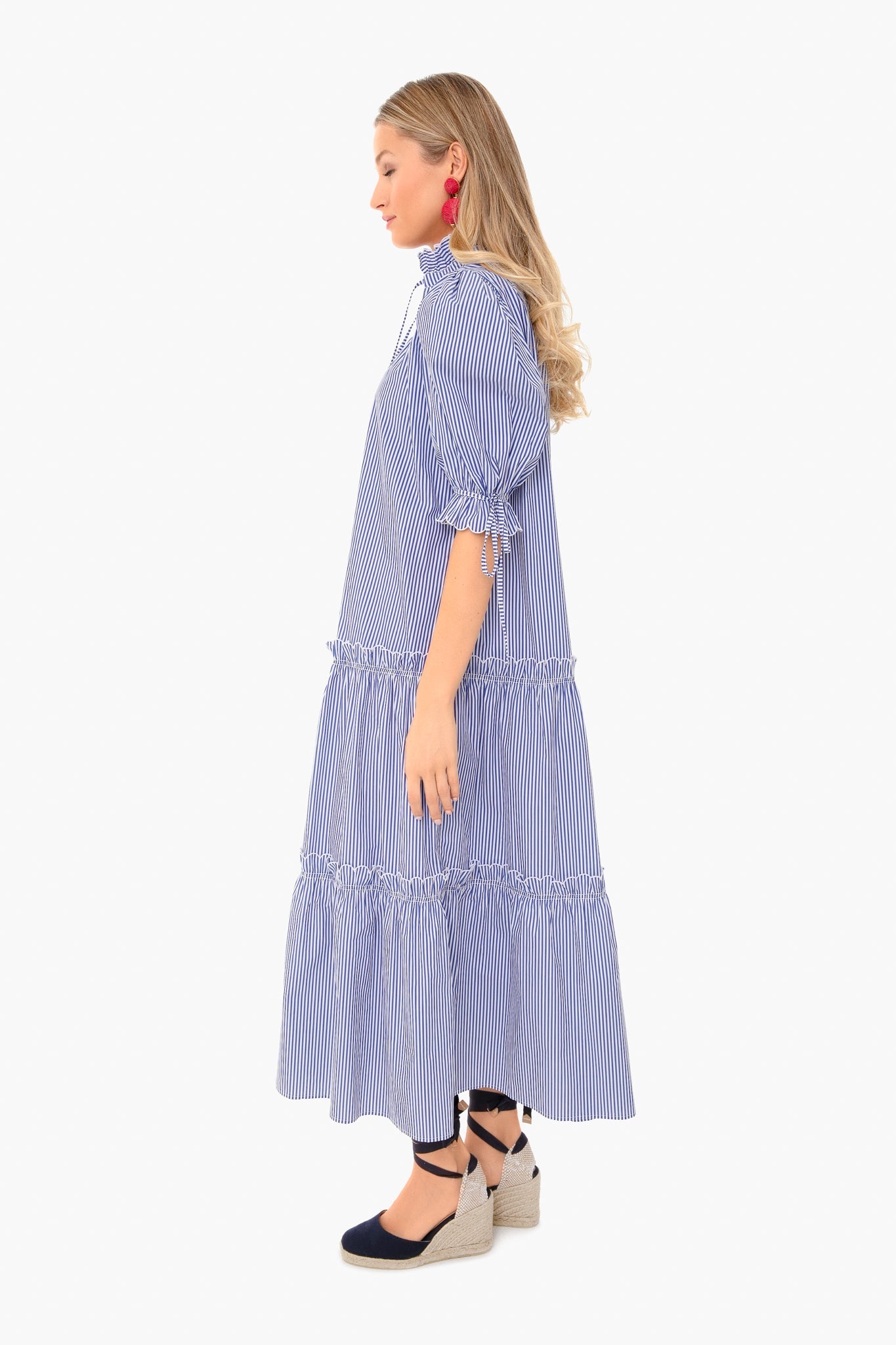 Blue Stripe Holloway Dress