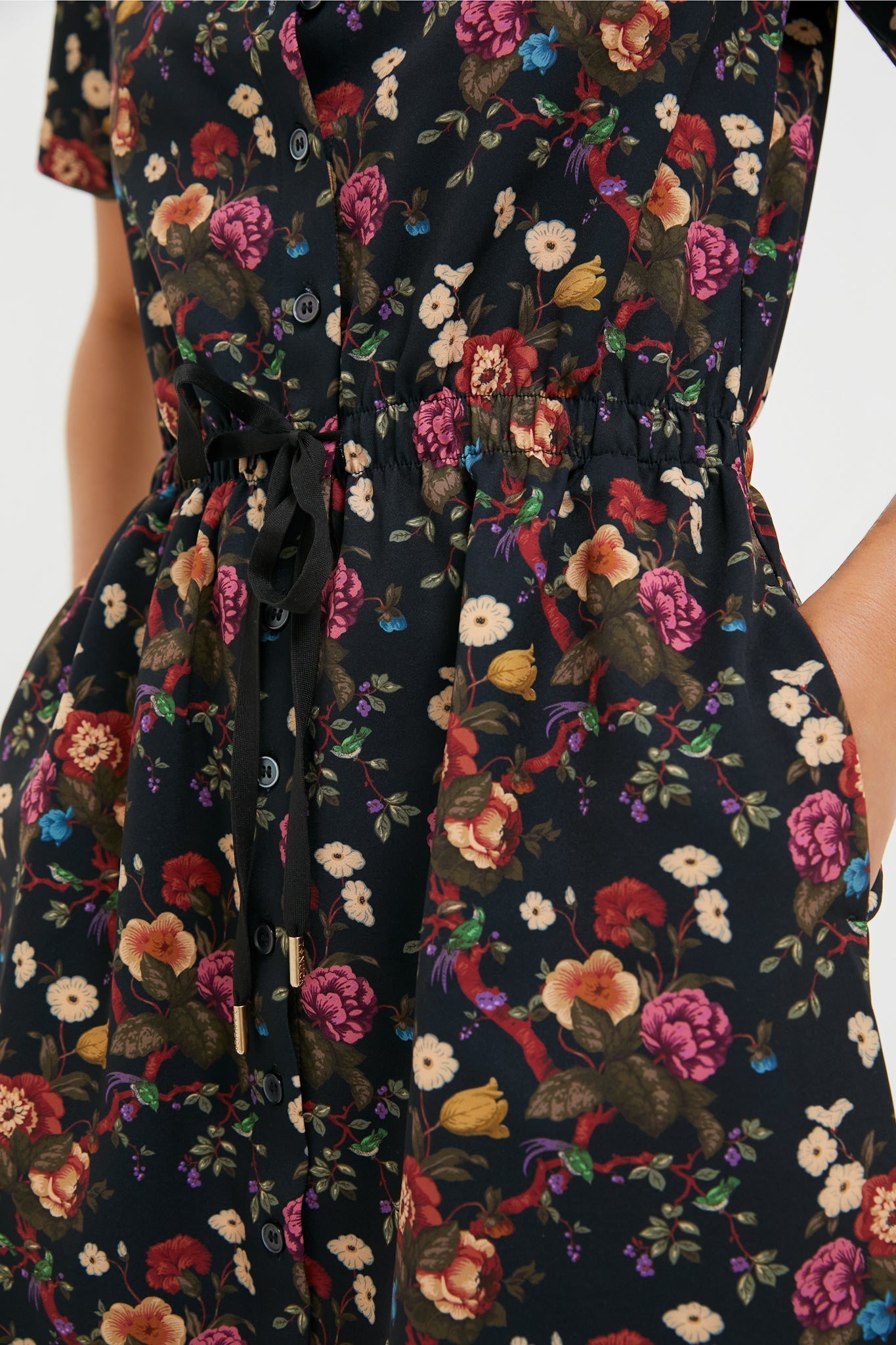 Baroque Floral Short Sleeve Performance Jersey Alcott Golf Dress