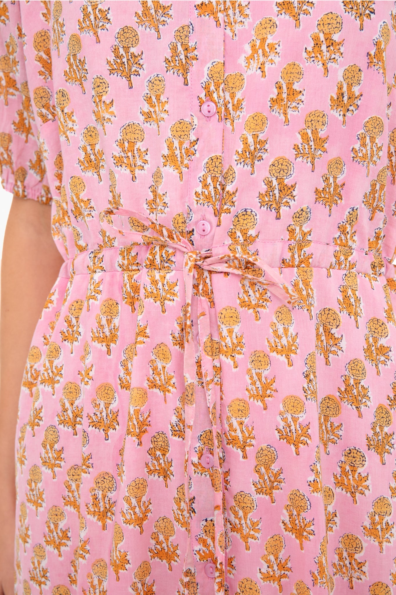Pink Little Marigolds Lucy Dress