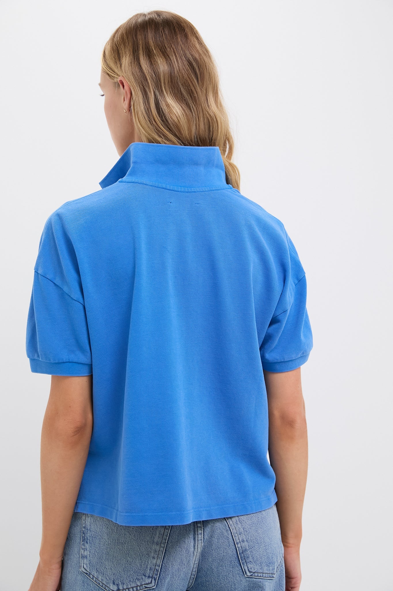 Blue Pique Holmes Boyfriend Polo