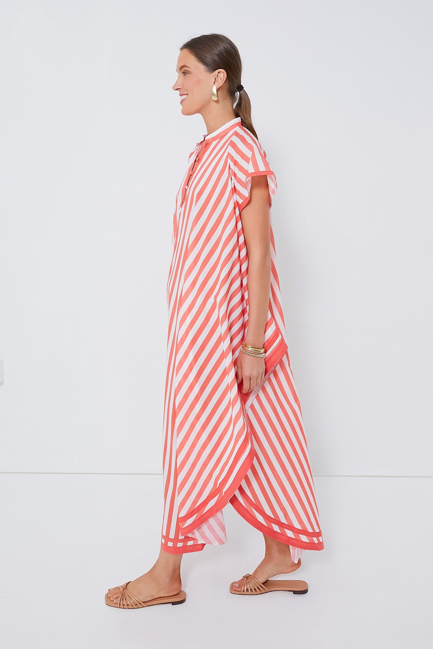 Coral Stripes Anouk Dress
