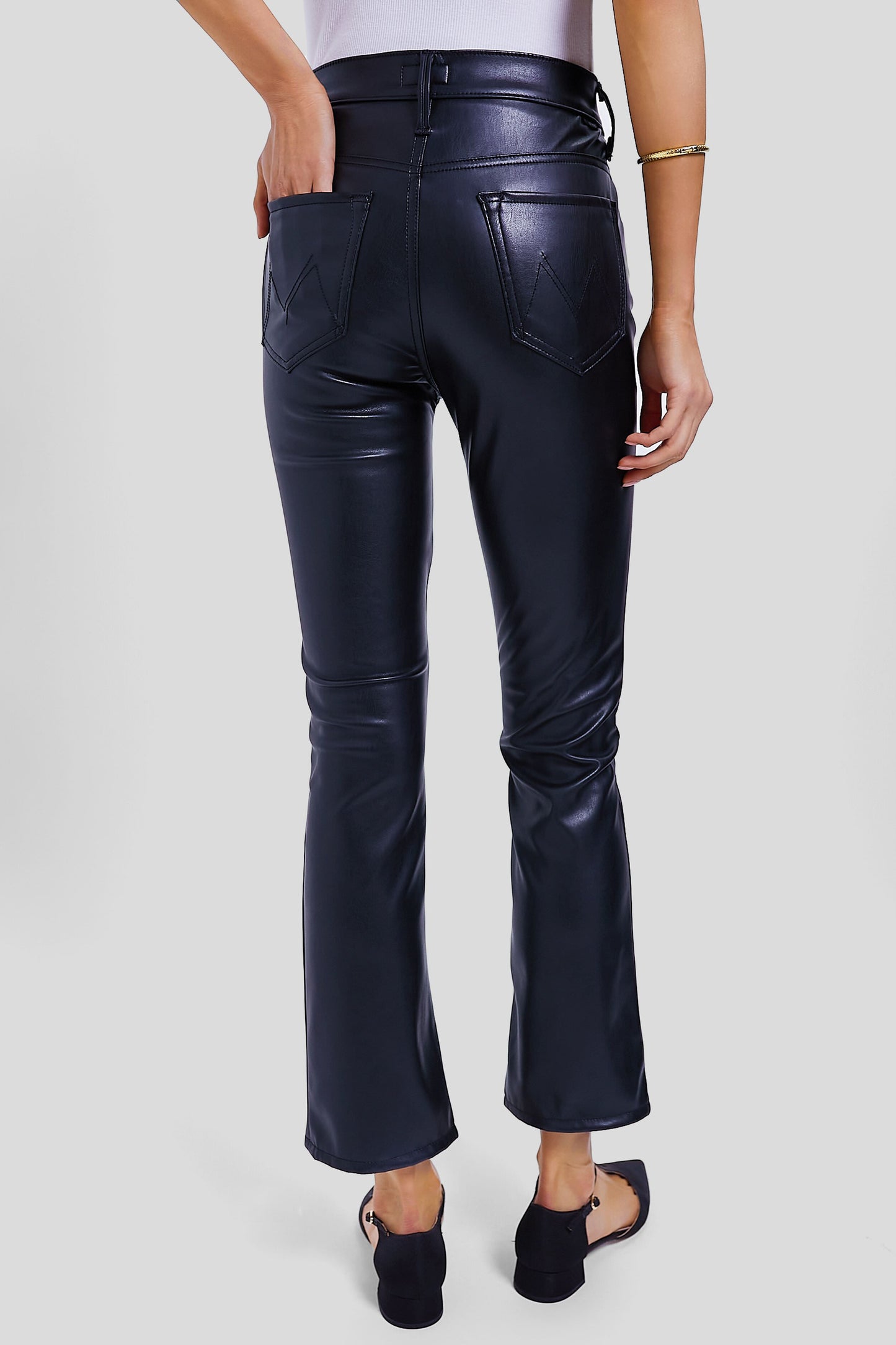 Exclusive Black Faux Leather The Insider Flood
