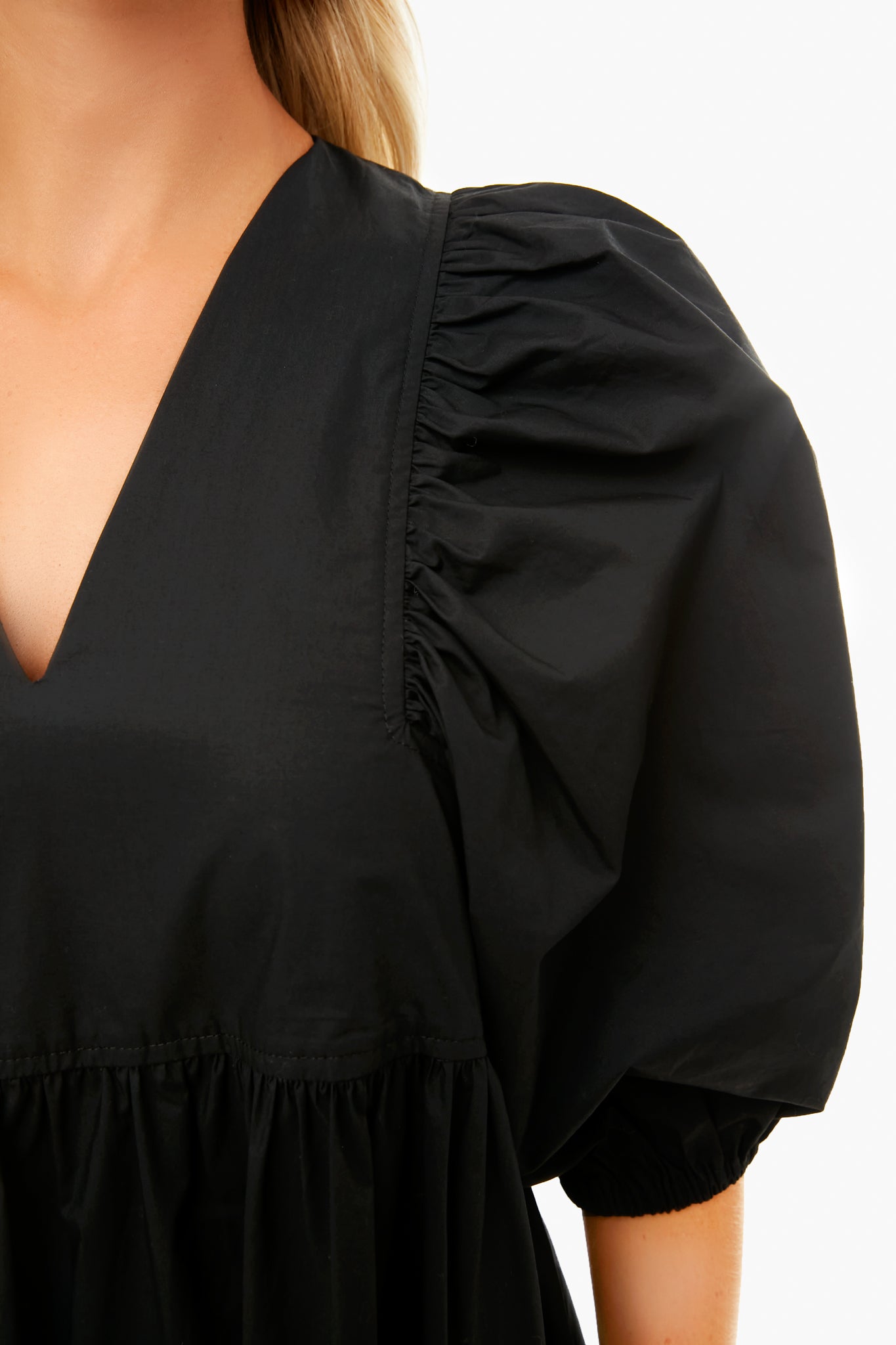 Onyx Palmer Dress