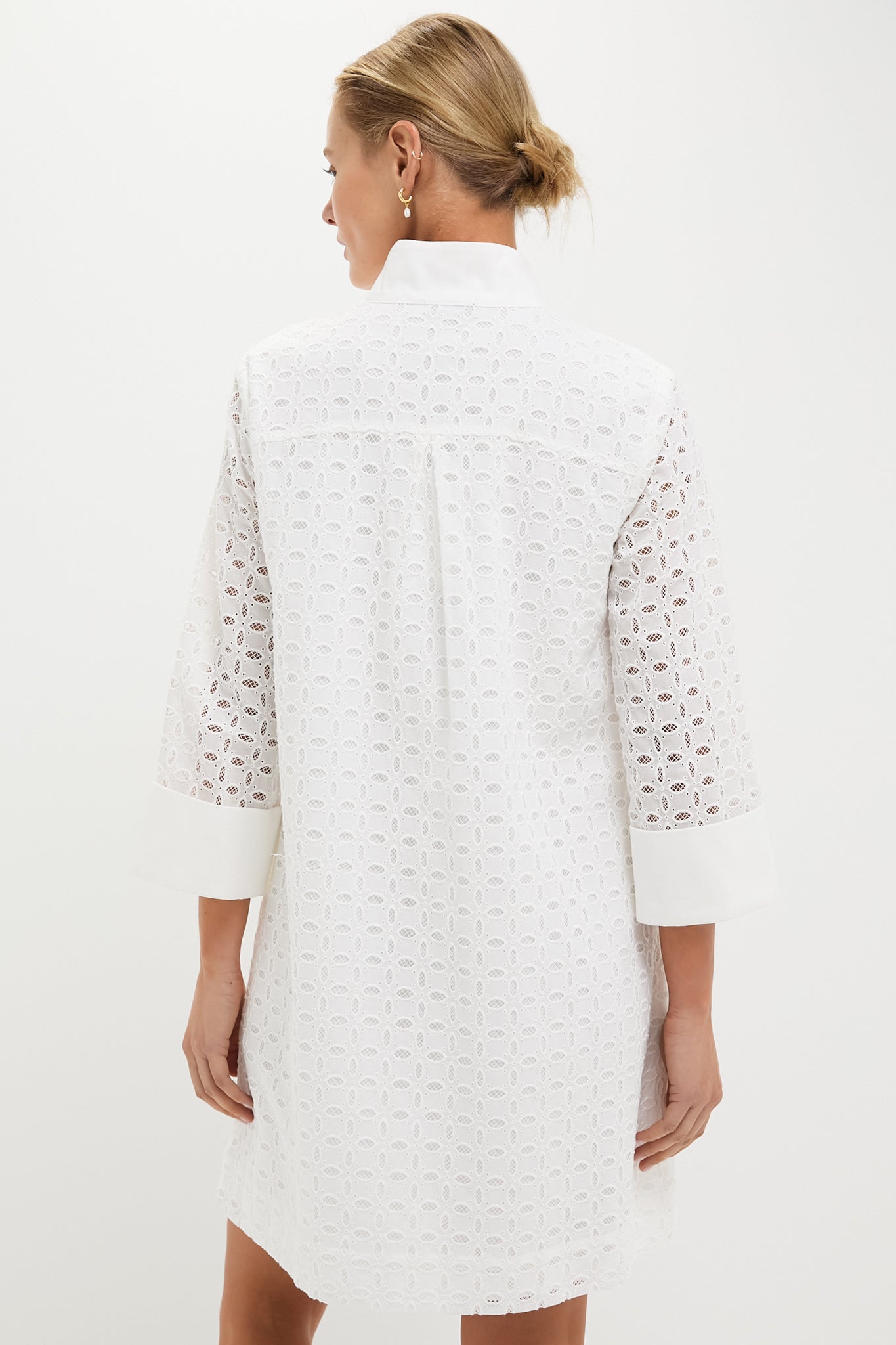 White Eyelet Megan Dress