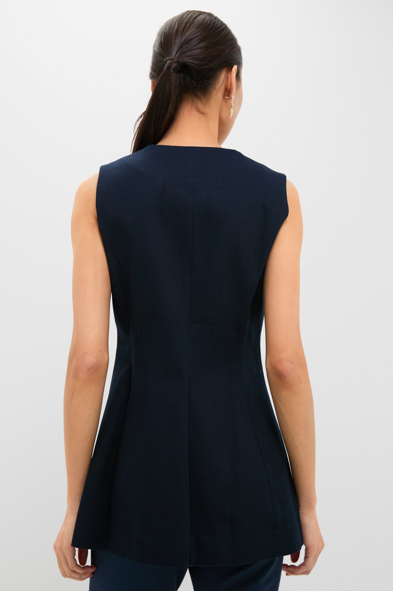 Navy Rhoda Tunic Top