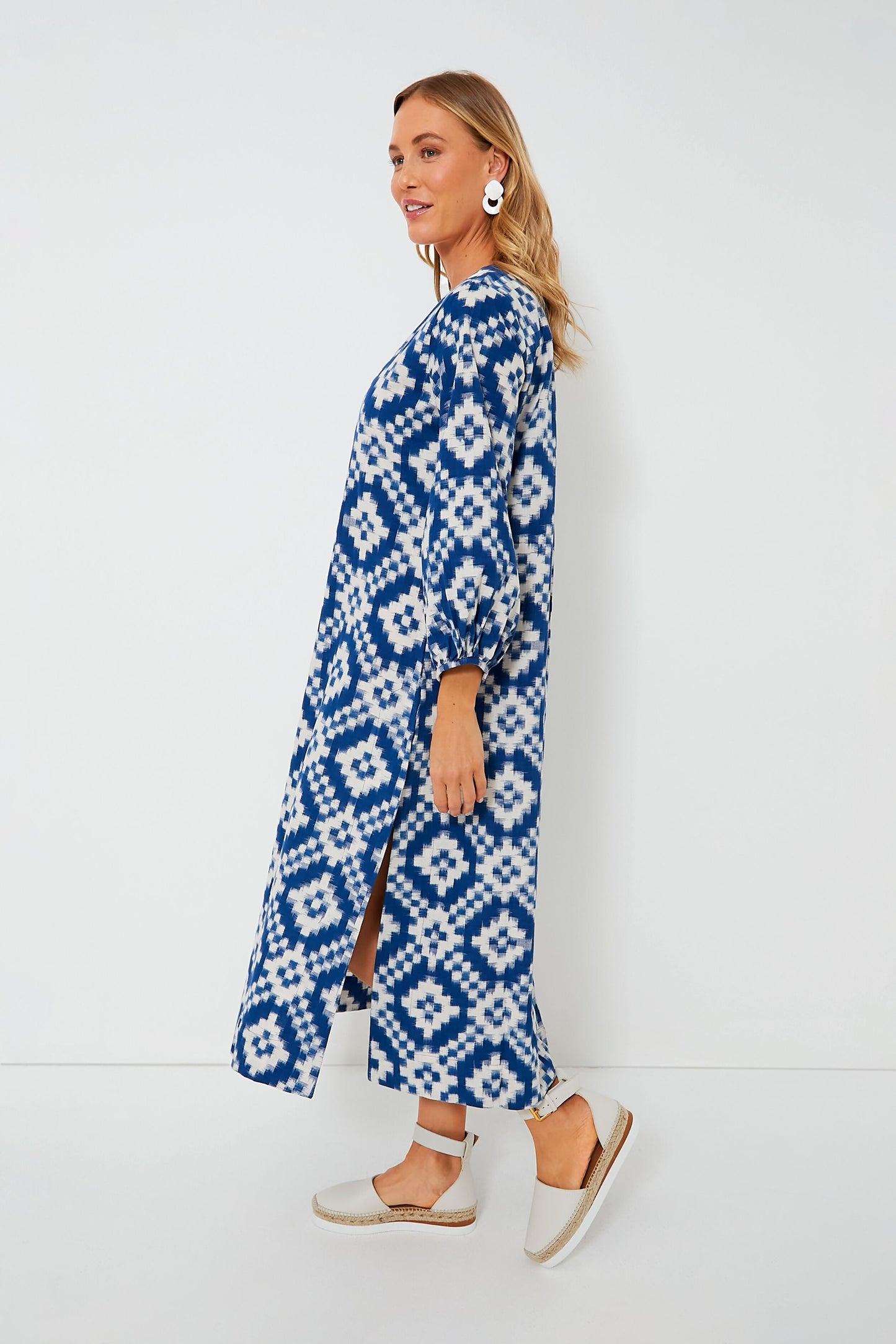 Blue Dorcas Kaftan