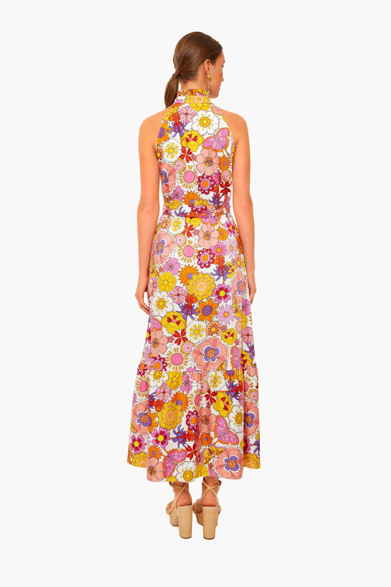 Good Vibes Pink Biba Cotton Dress