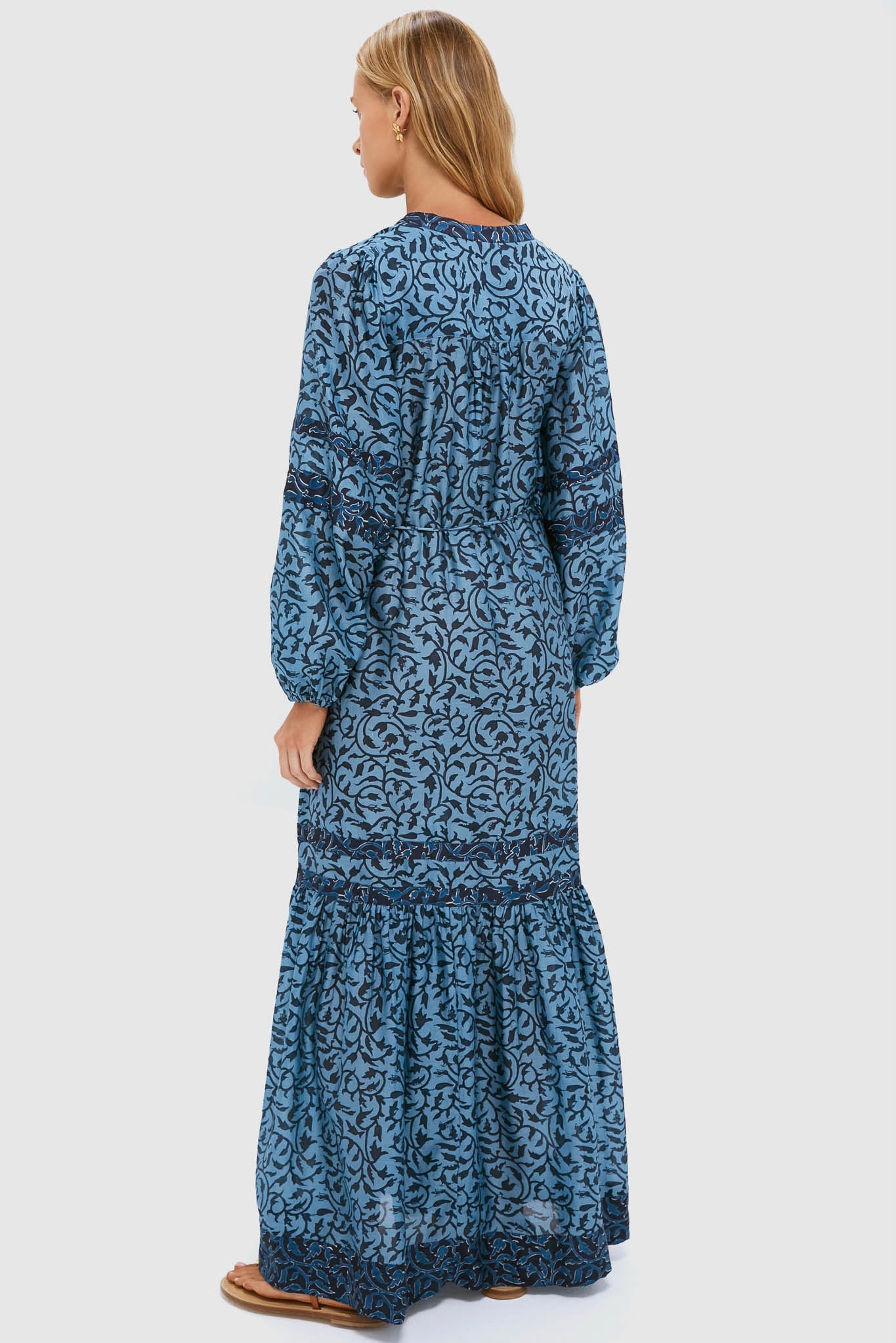 Indigo Midnight Vine Viviana Dress