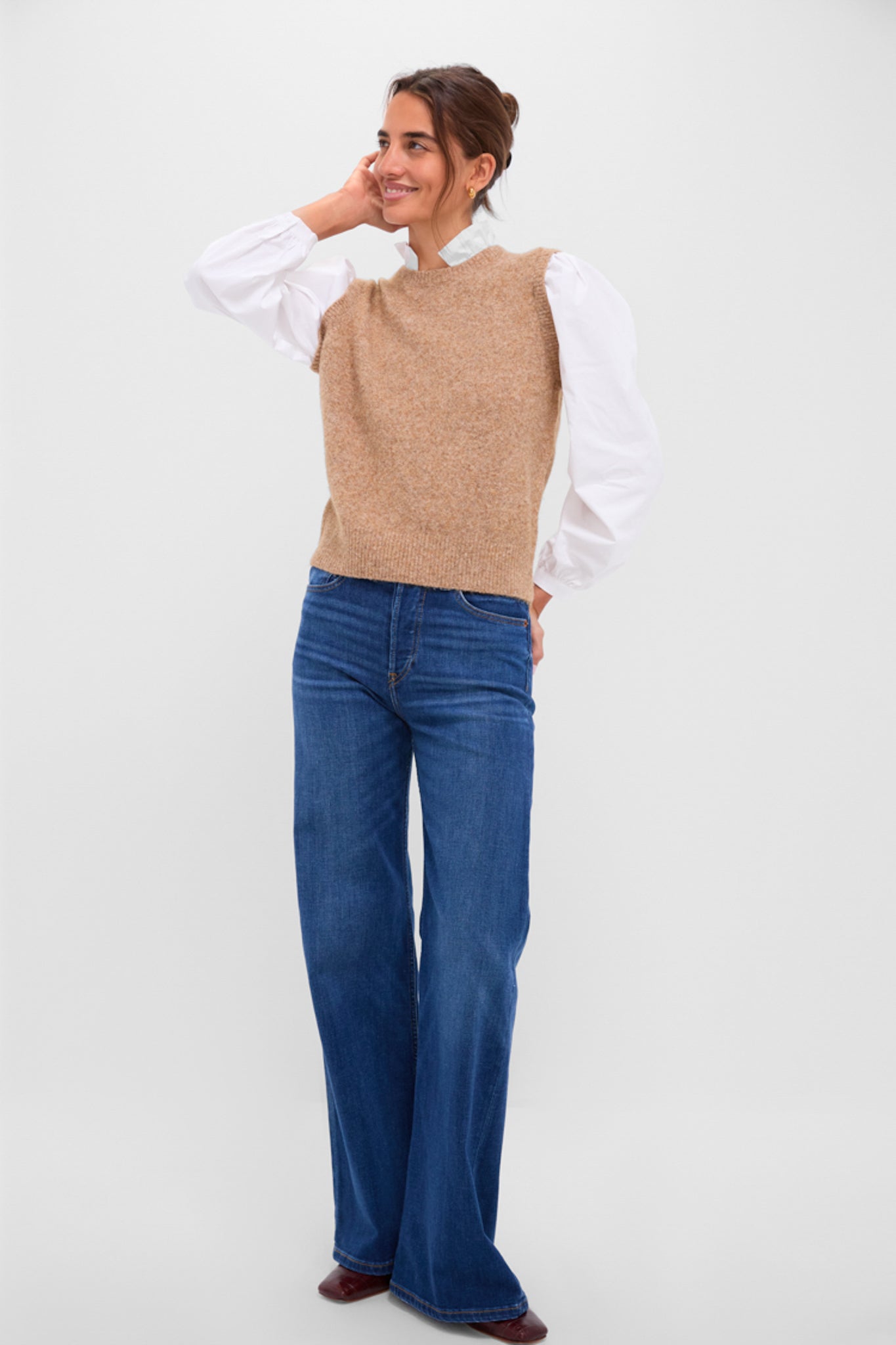 Desert Melange Ella Sweater Blouse