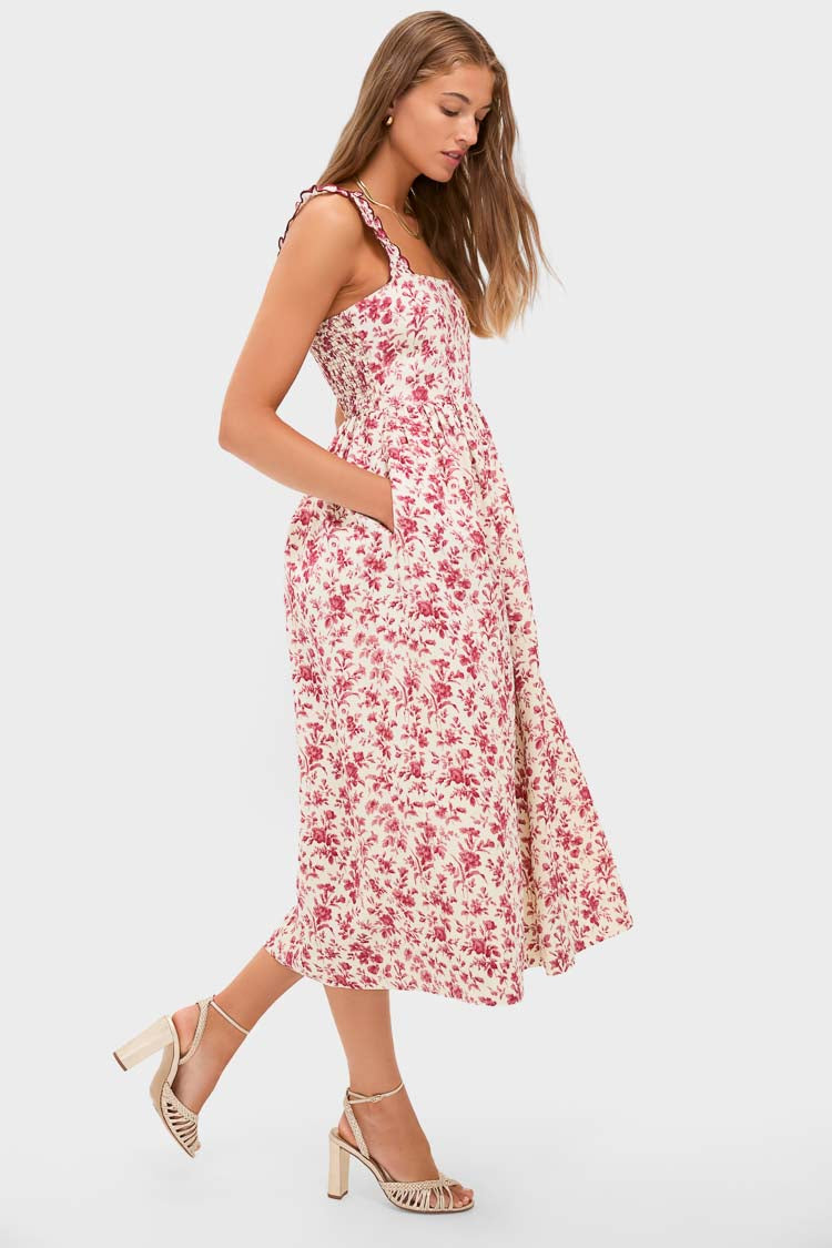 Pomegranate Bloom Rolia Dress