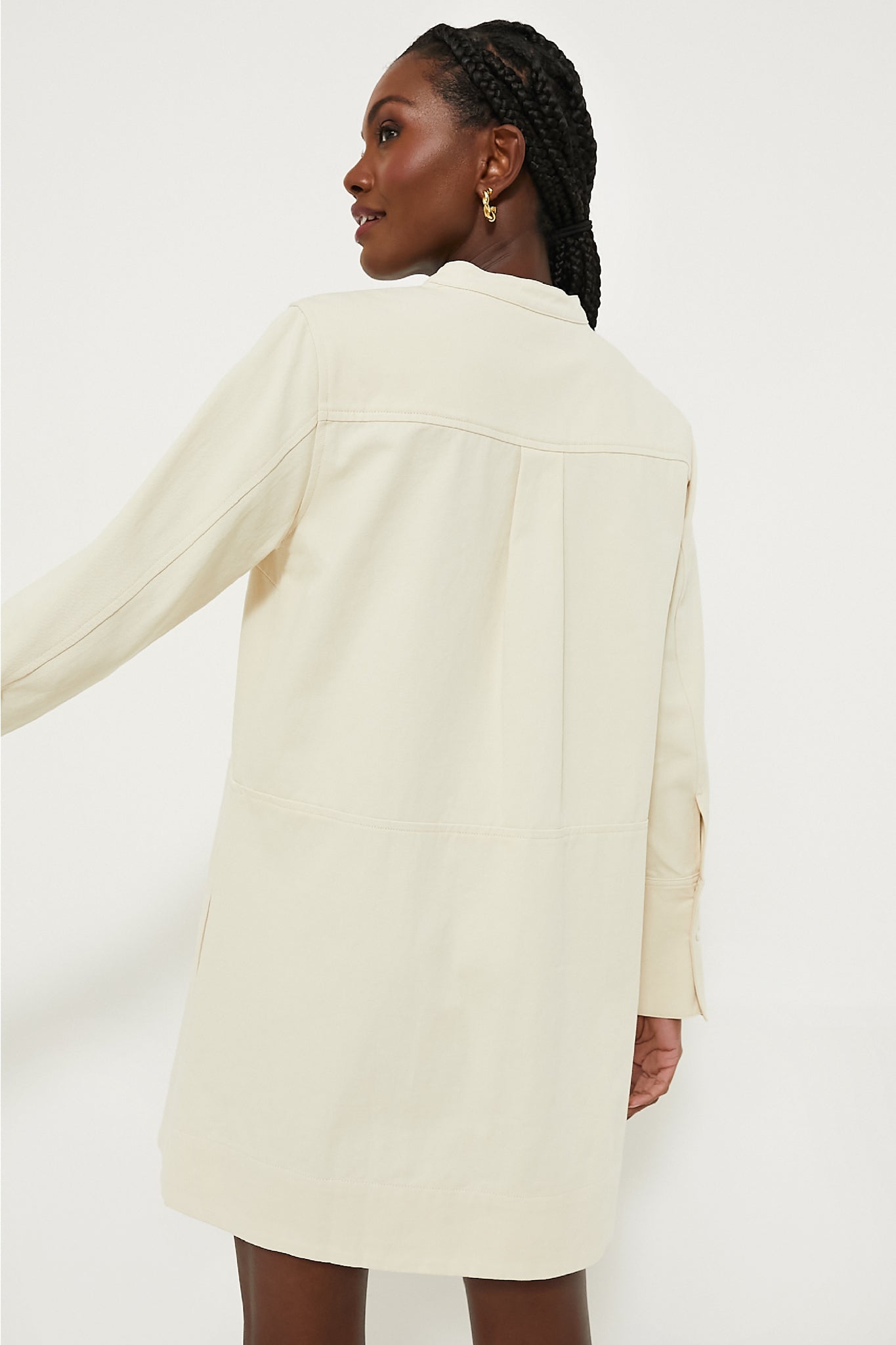 Stone Twill Denim Rohan Shirt Dress