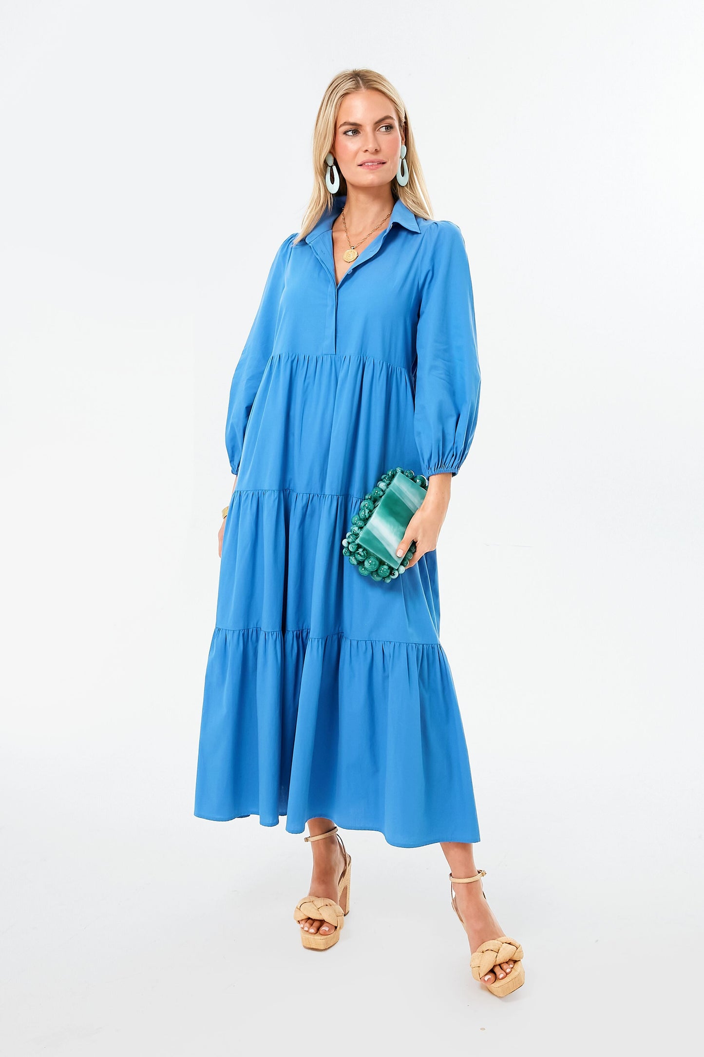 Cyprus Blue Mabel Maxi Dress
