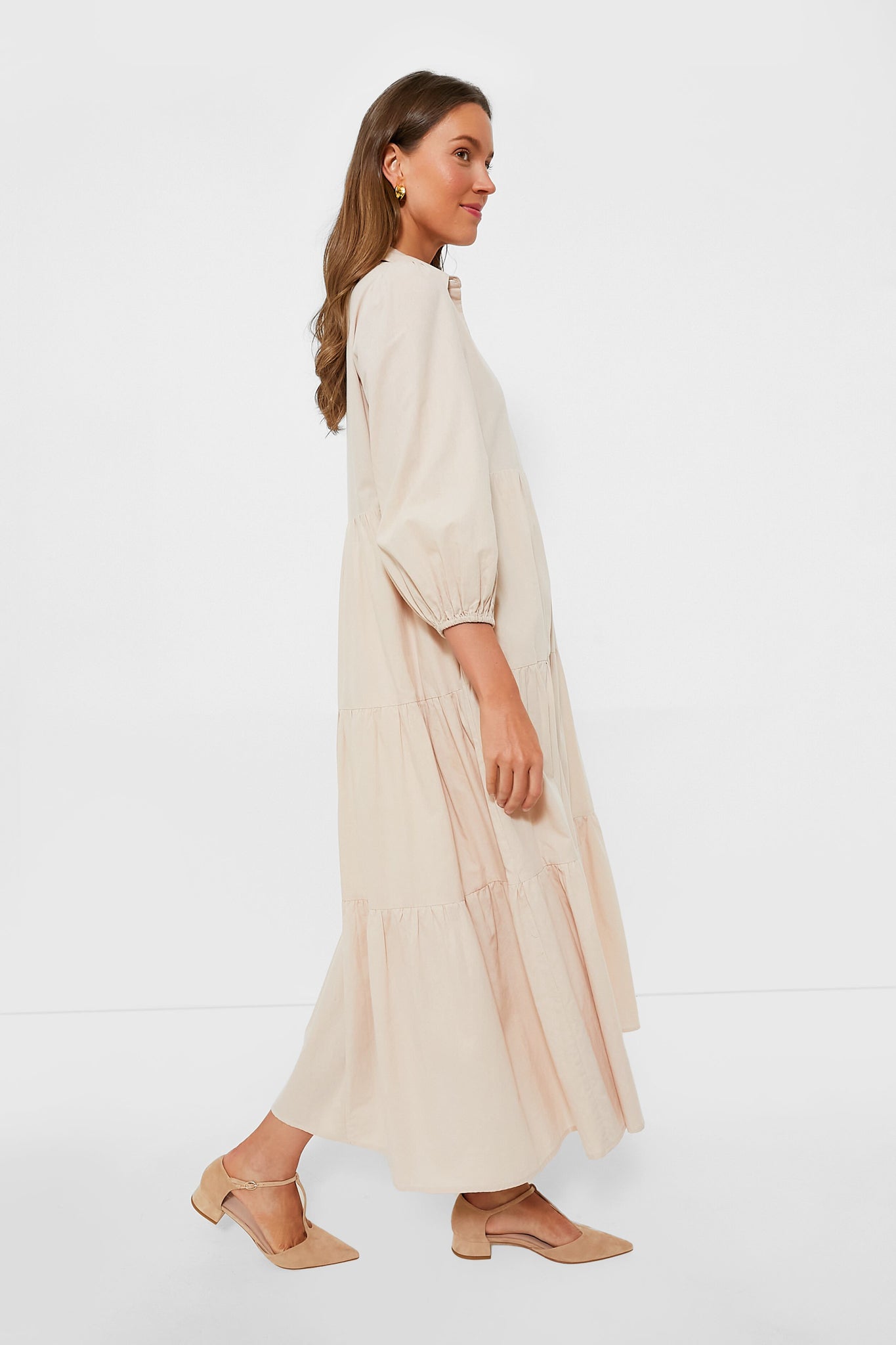 Sandstone Cotton Mabel Maxi Dress