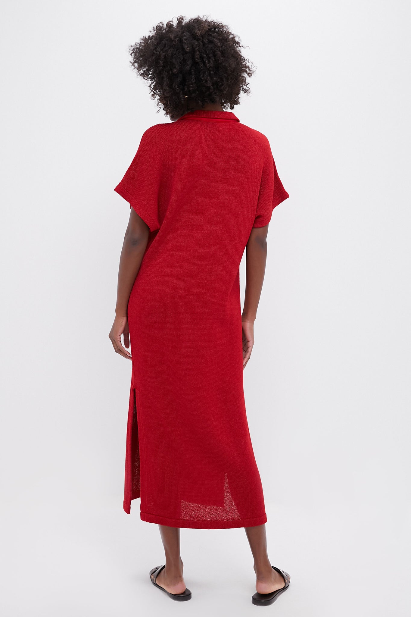 Red Maren Polo Dress