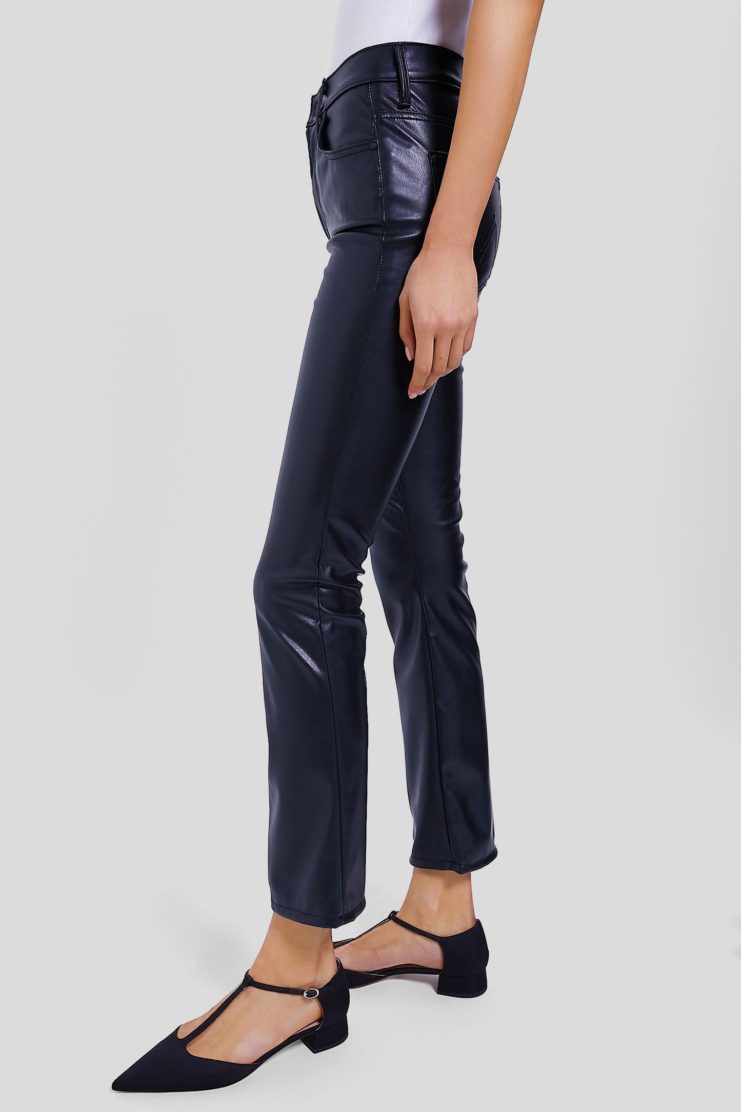 Exclusive Black Faux Leather The Insider Flood