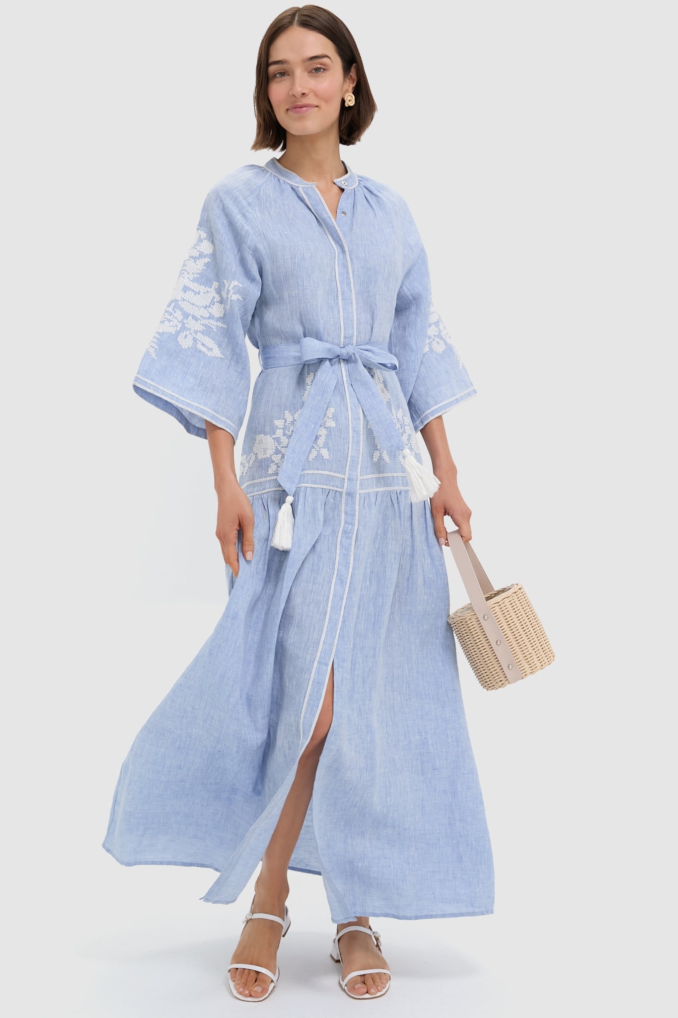 Light Denim Swan Dress