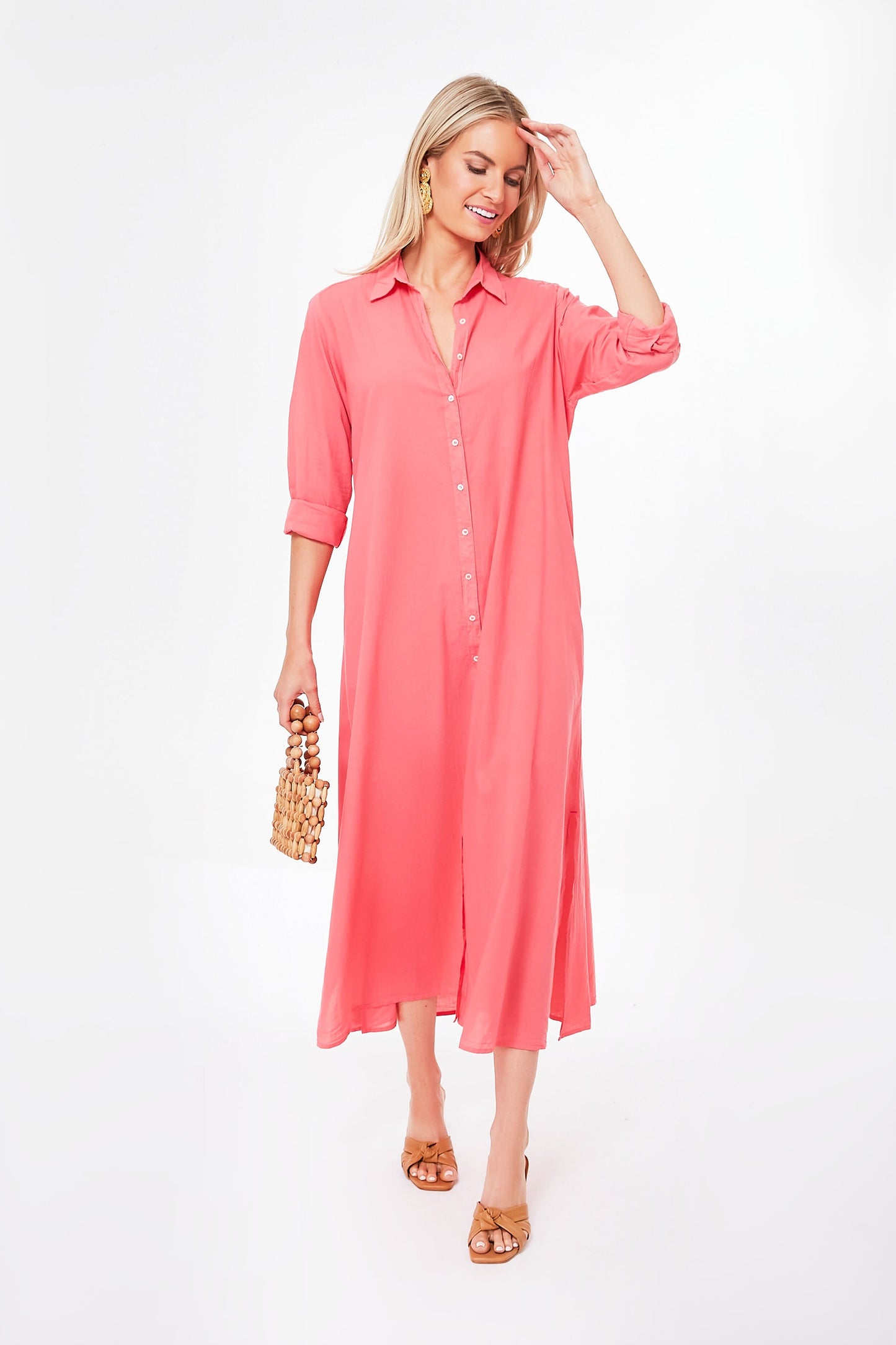 Coral Glow Boden Dress