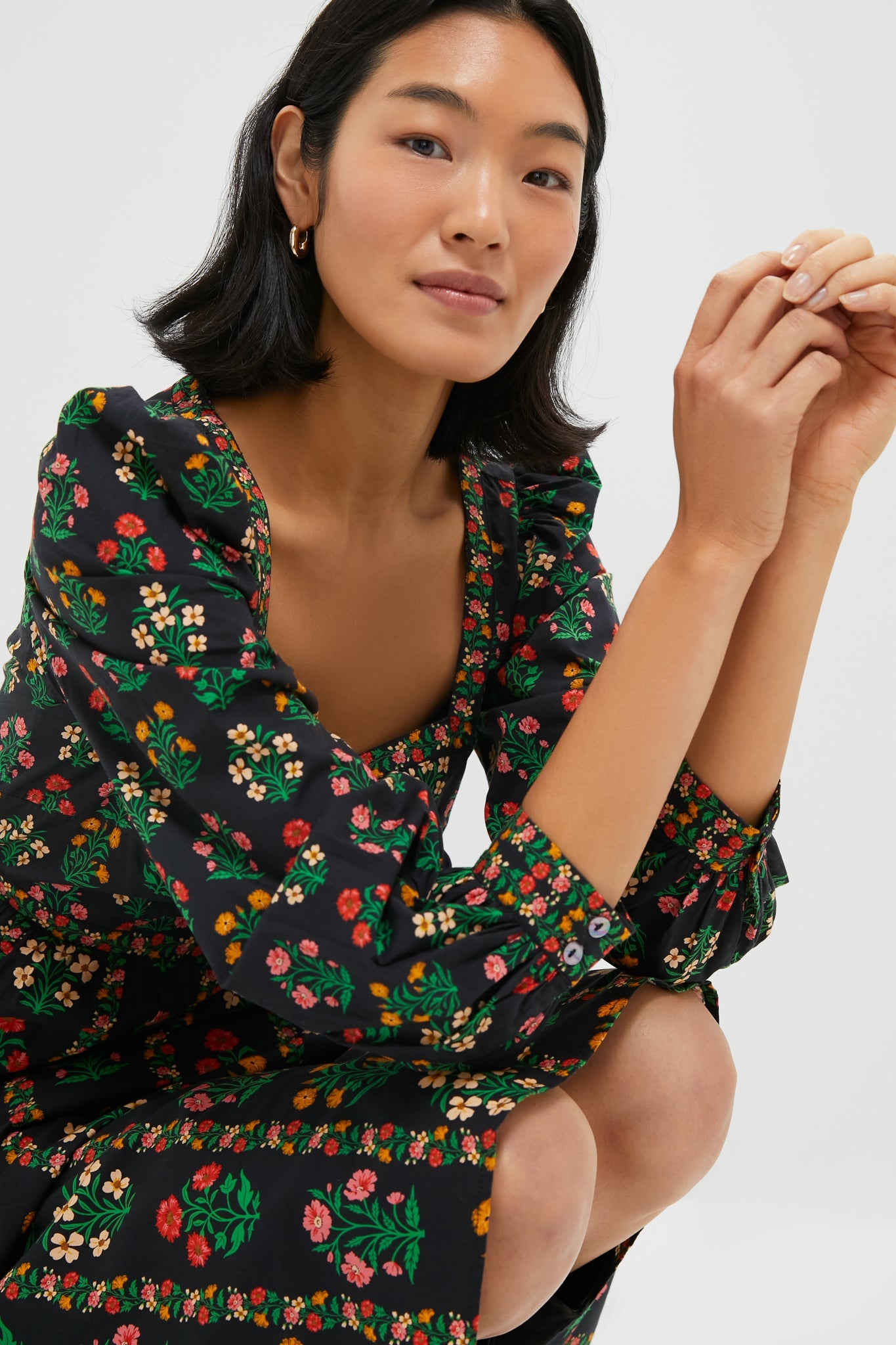 Rose Border Cornelia Dress