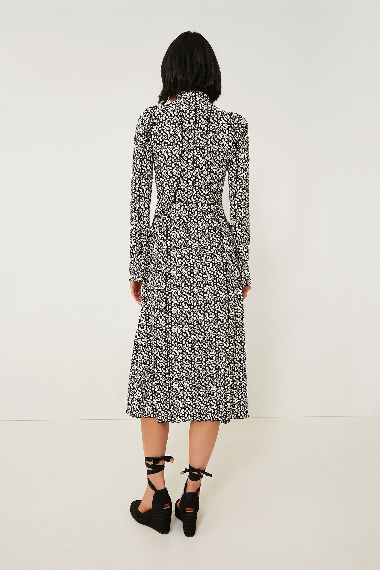 Multi Della Print Long Sleeve Dress