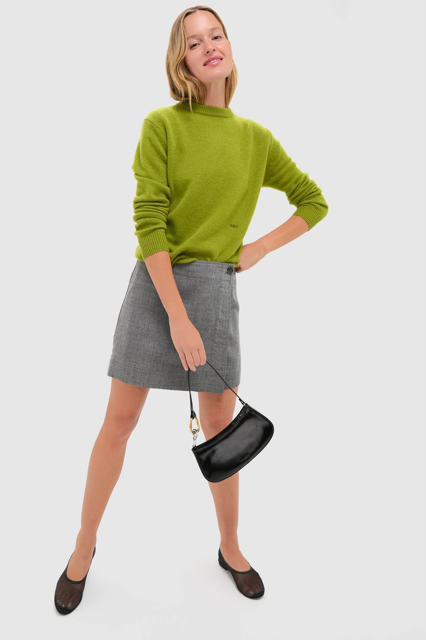 Heathered Grey Marta Mini Skirt