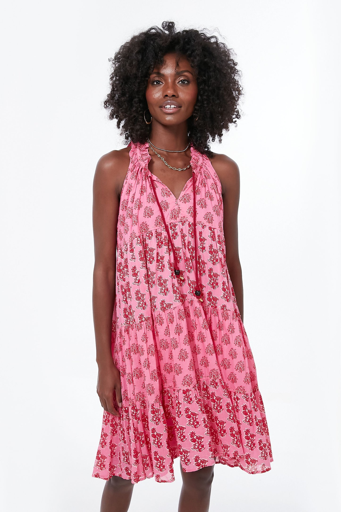 Pink Delfina Sofia Mini Dress