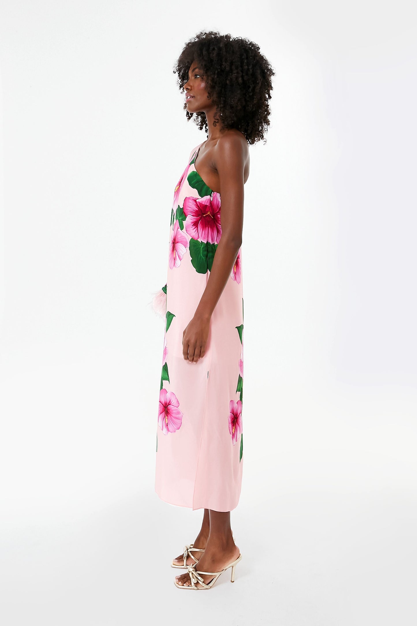 Nyx Pink Aubrey Crepe Dress