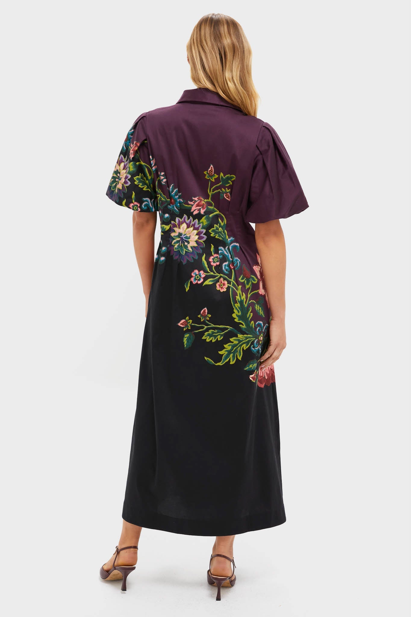 Midnight Moonflower Delaney Dress