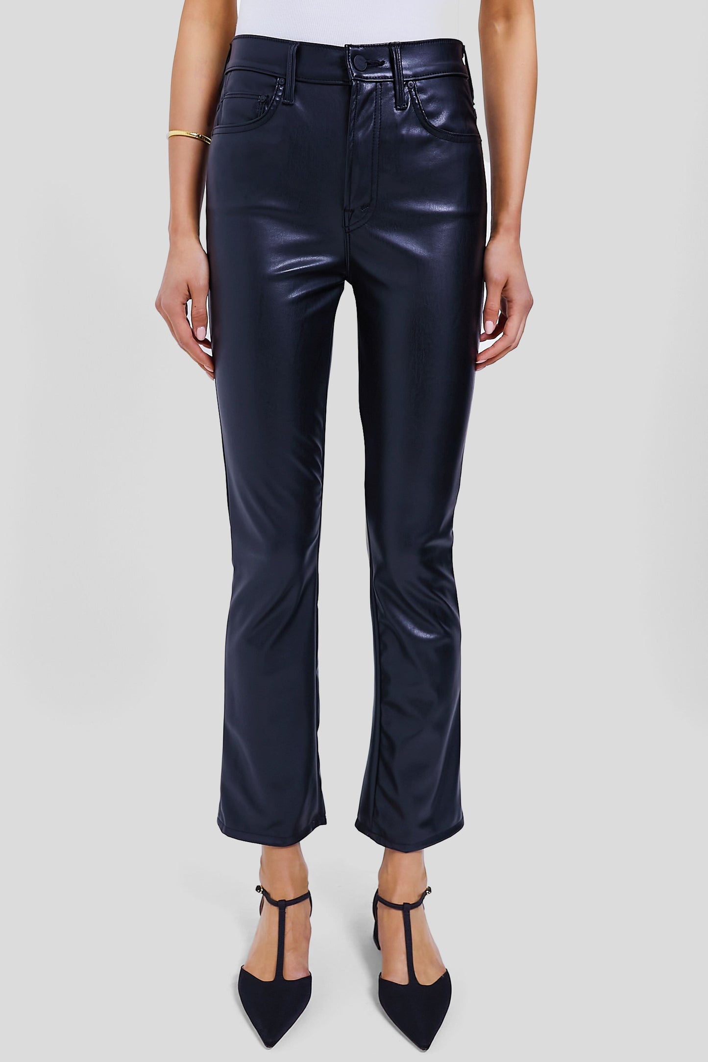 Exclusive Black Faux Leather The Insider Flood