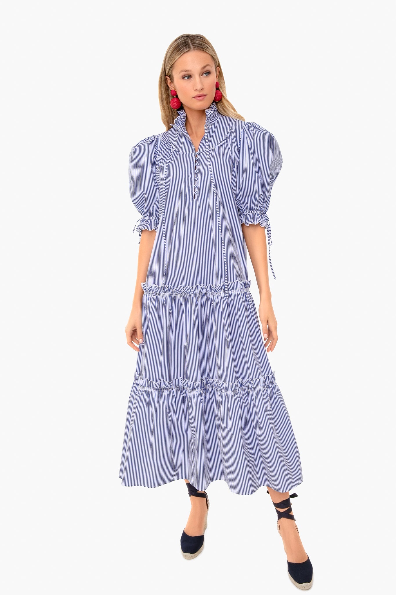 Blue Stripe Holloway Dress