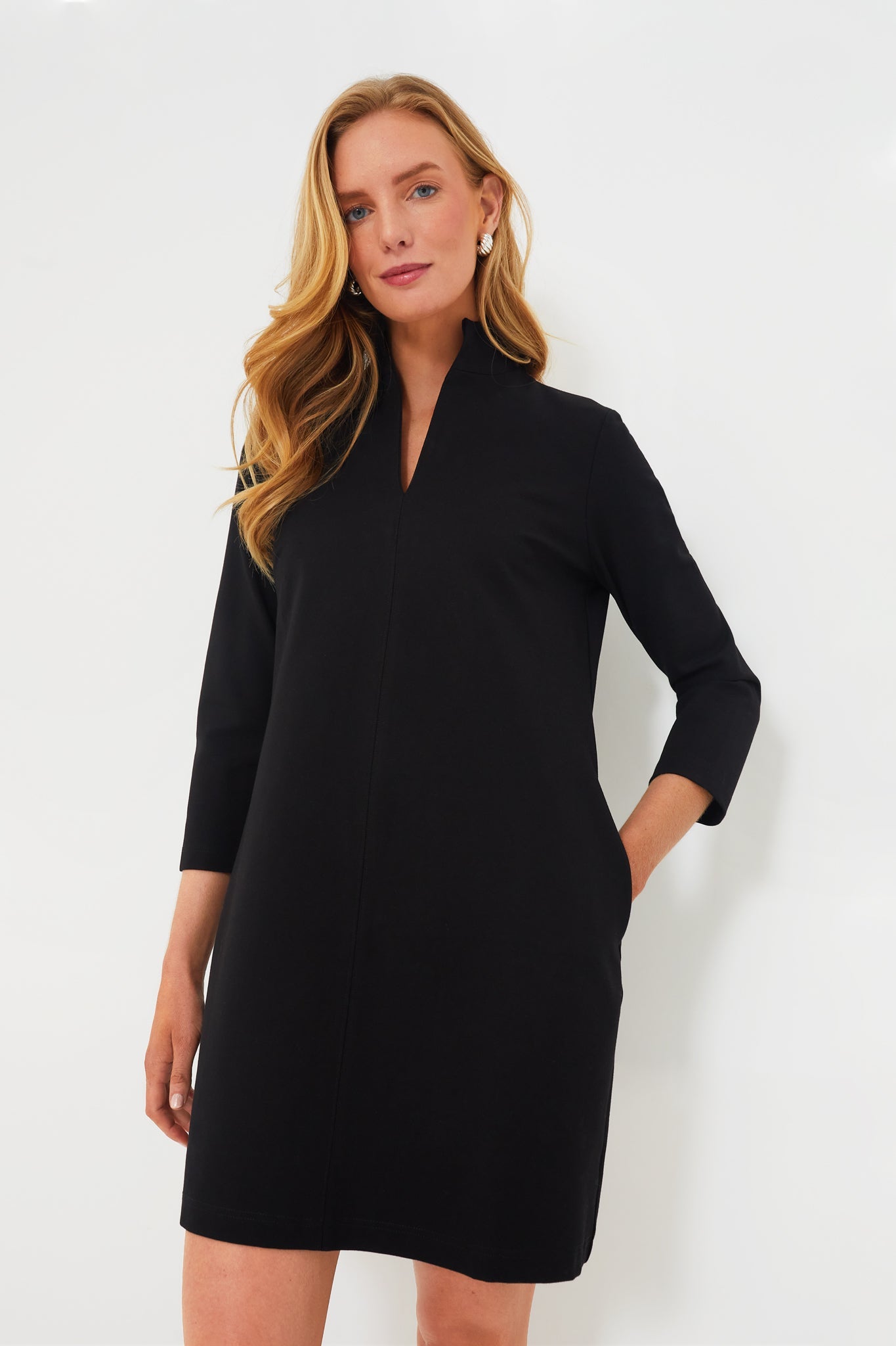 Black Ponte Clifton Dress