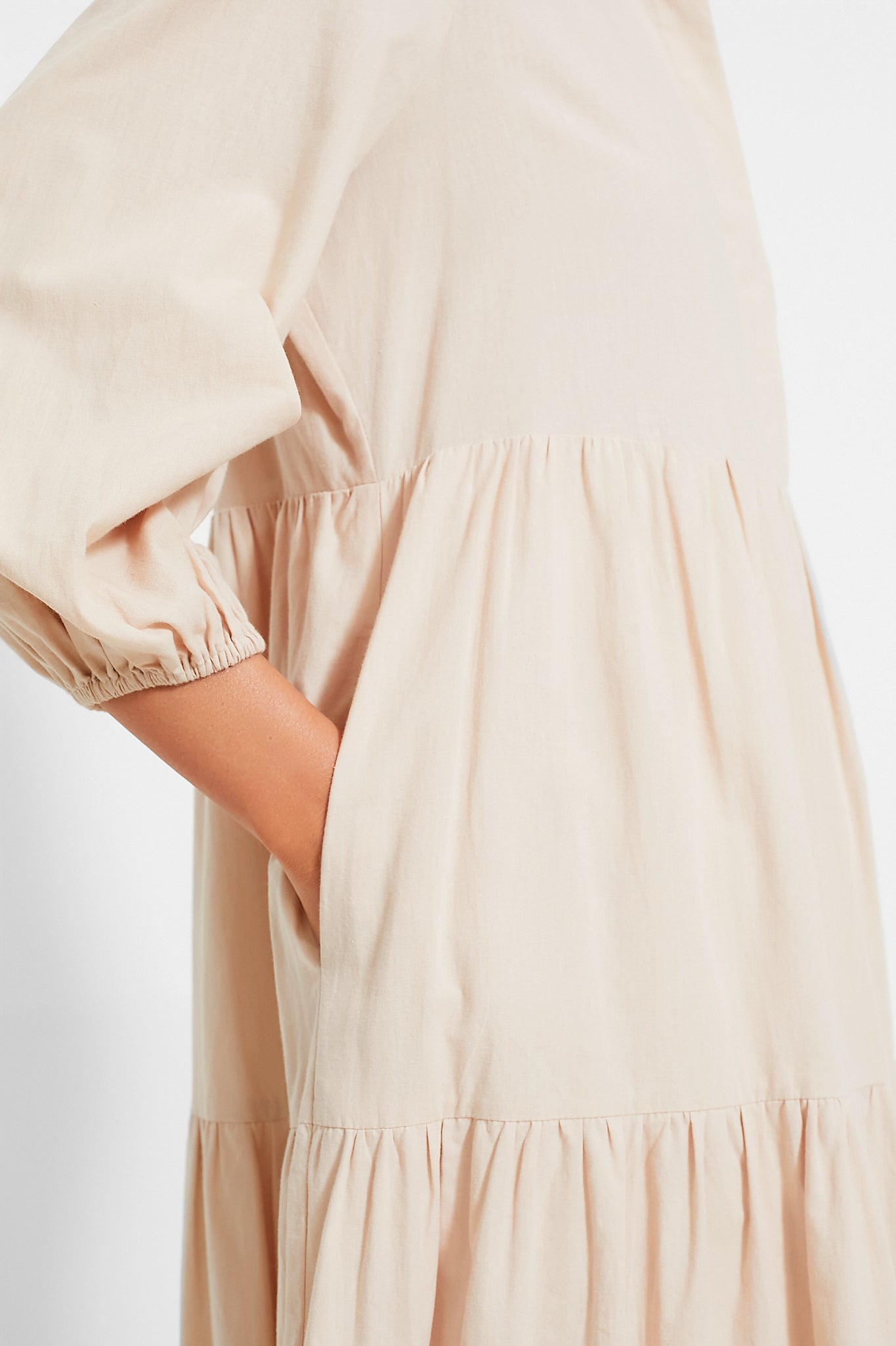 Sandstone Cotton Mabel Maxi Dress