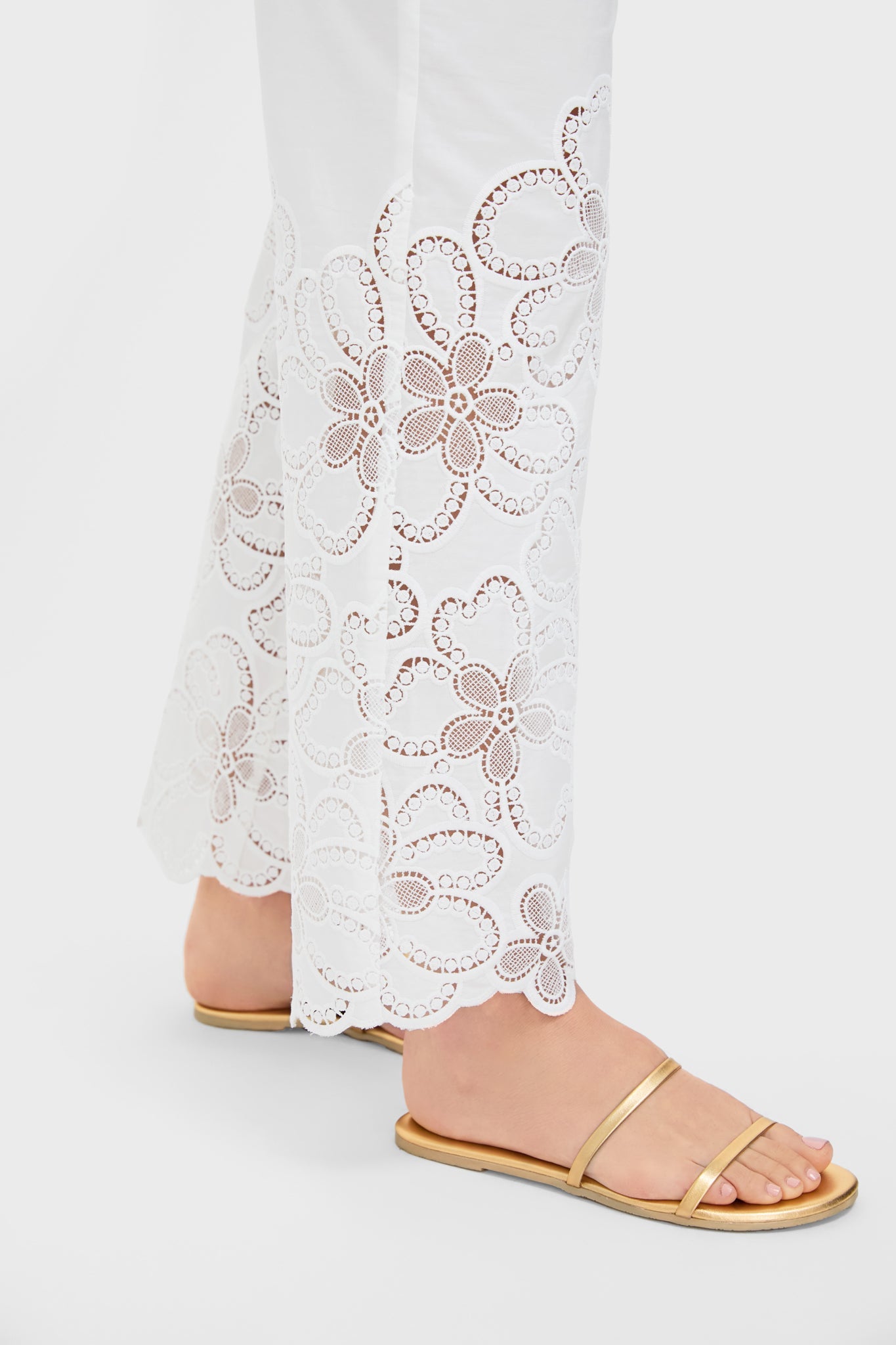 Ivory Joshua Lace Trousers