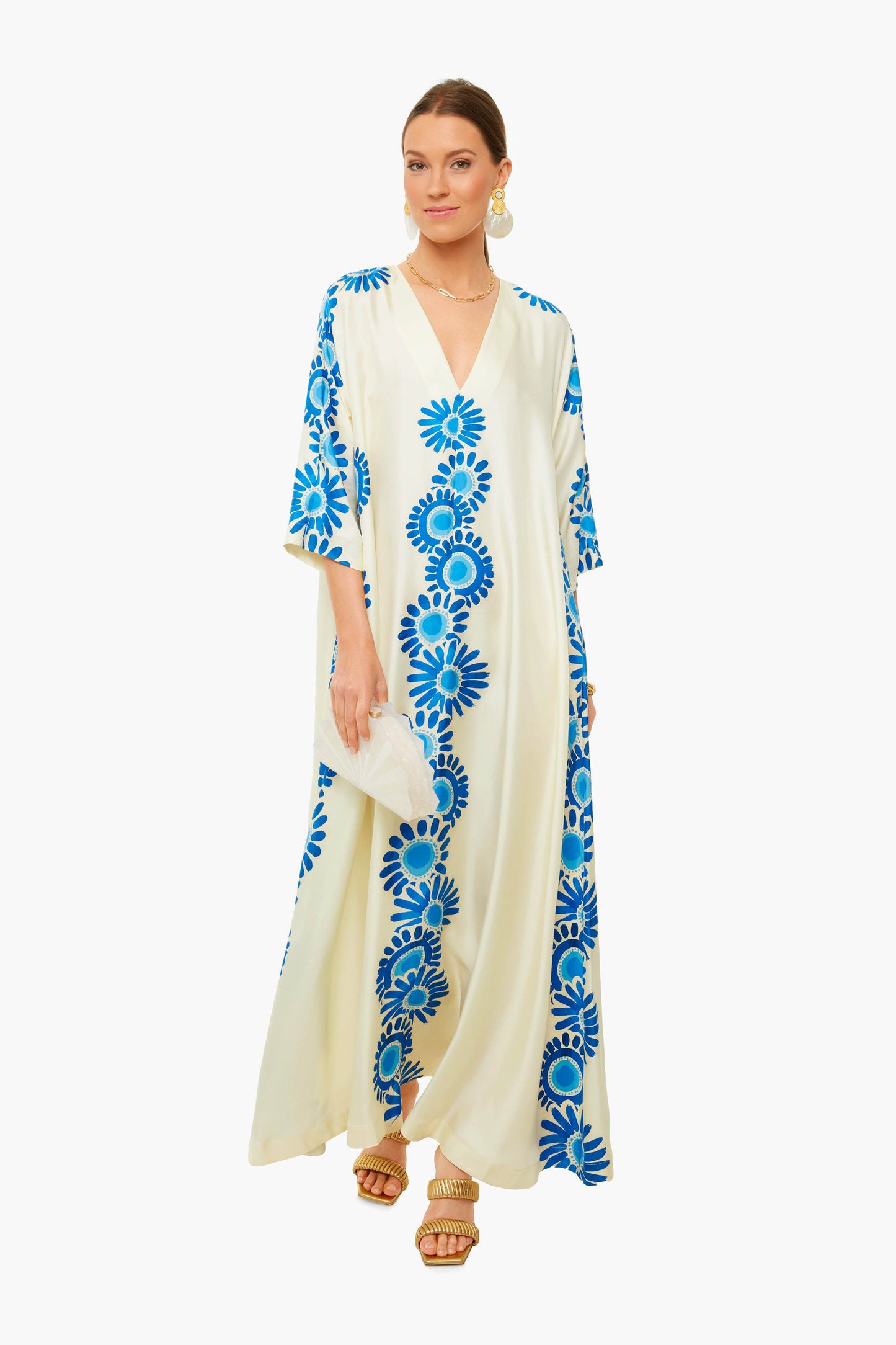 Daisy Placee Azzurro Muumuu Dress