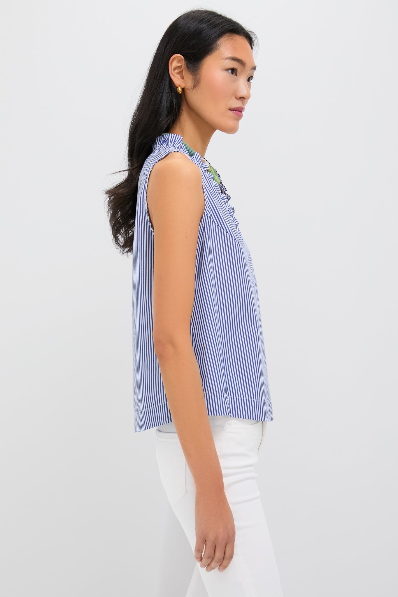 Striped Veronica Top