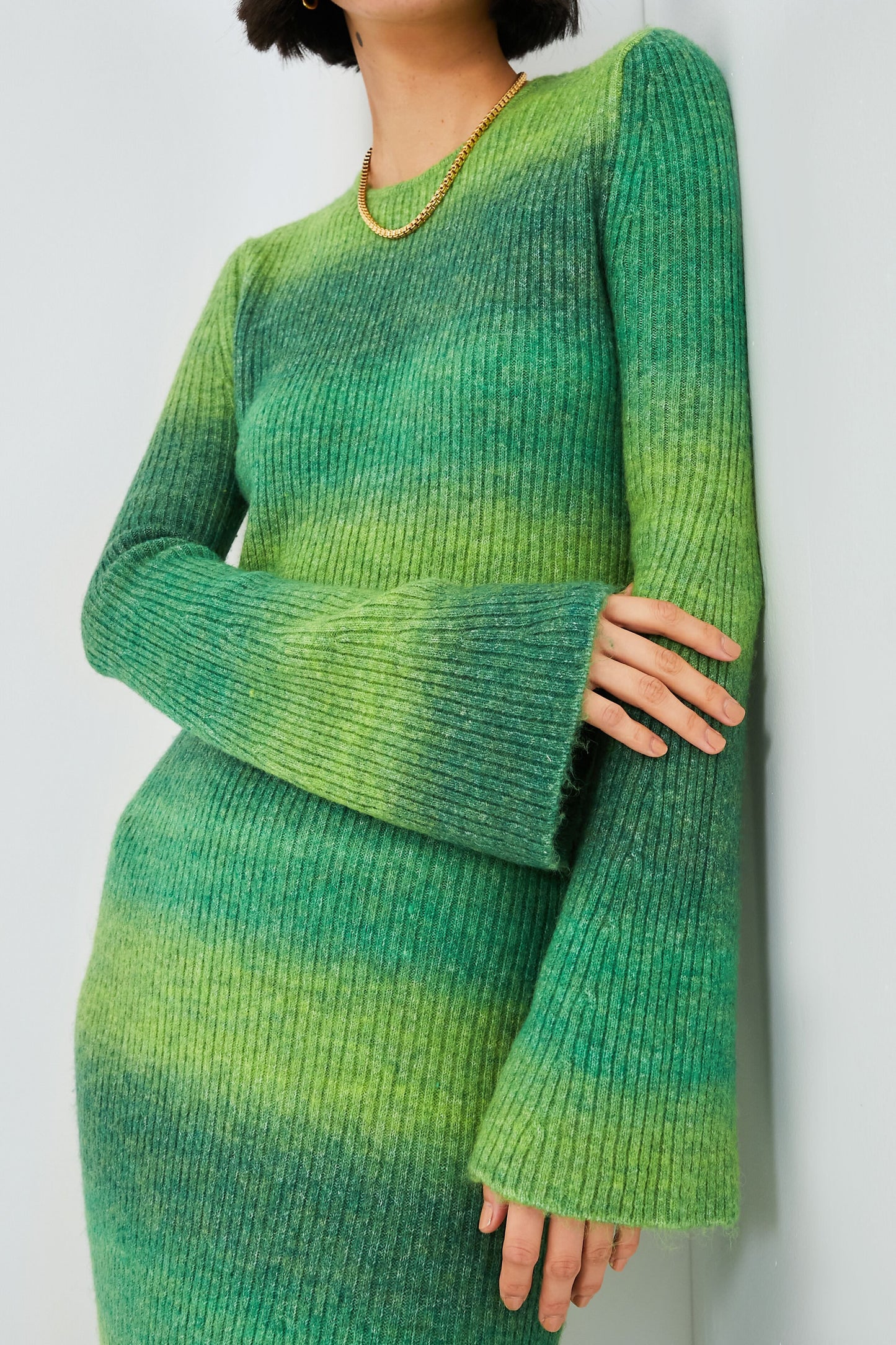 Gummy Green Multi Axon Dress