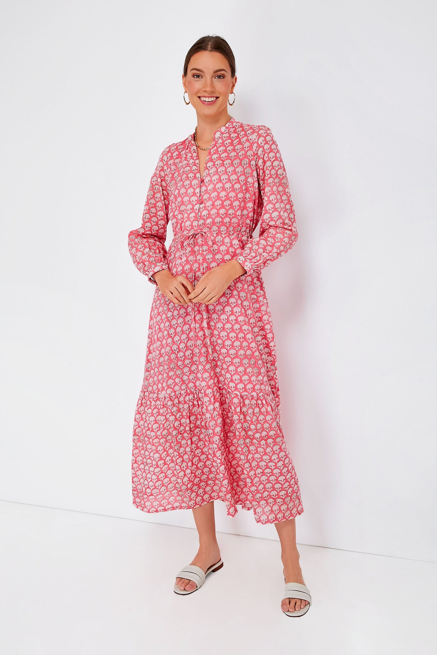 Crescent Flower Bon Pink Frances 3 Dress