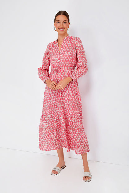 Crescent Flower Bon Pink Frances 3 Dress