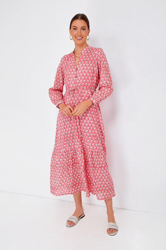 Crescent Flower Bon Pink Frances 3 Dress