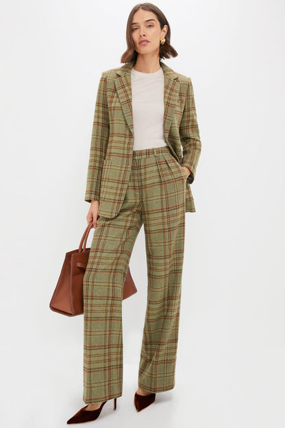 Sherwood Plaid Wool Tobin Pants
