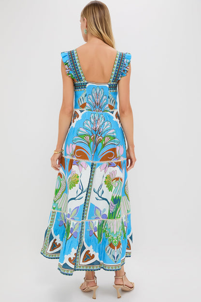 Blue Multicolor Sybill Dress