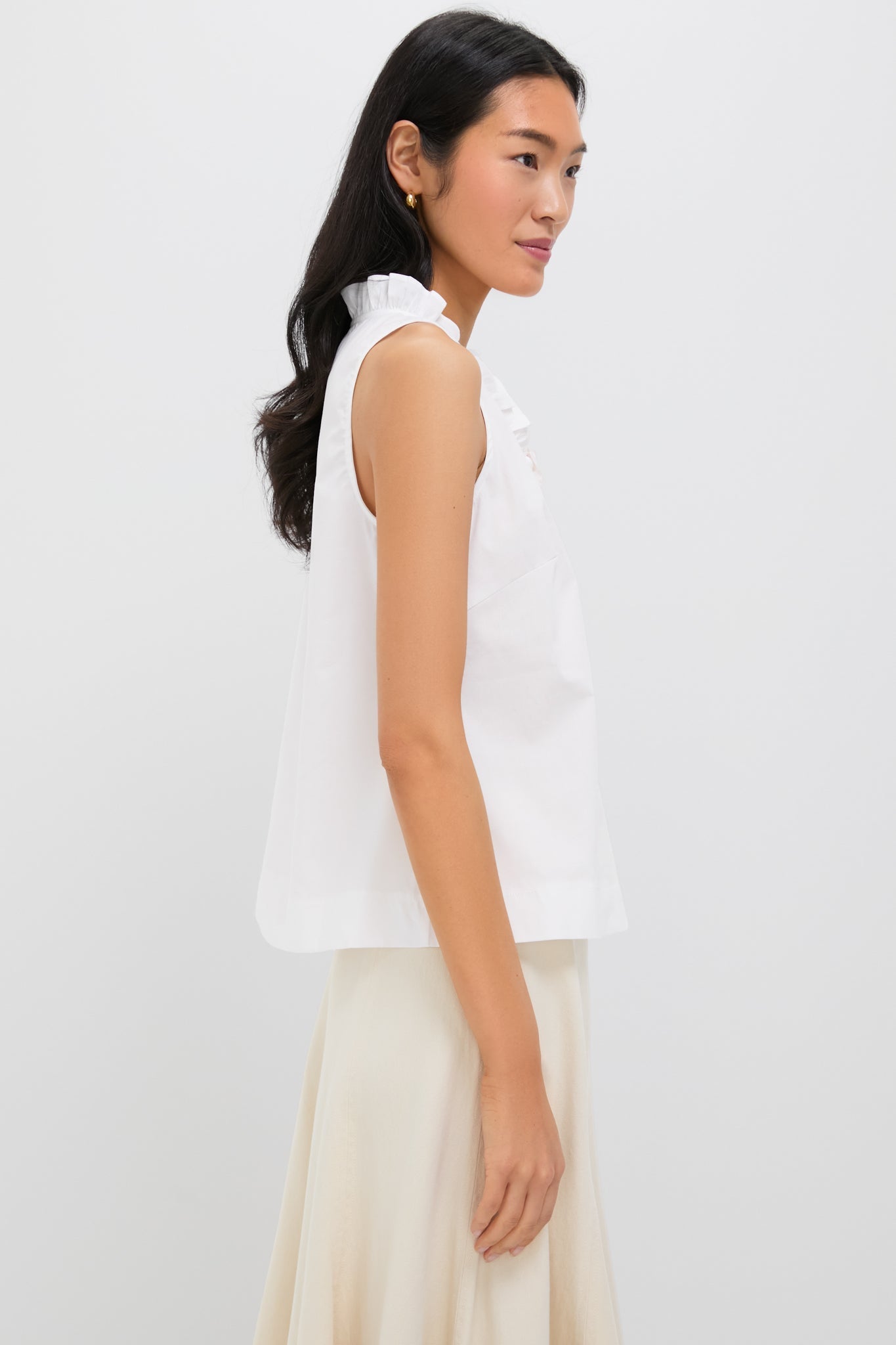 White Veronica Top
