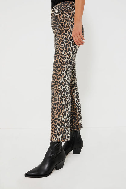 Leopard Print Denim Betzy Cropped