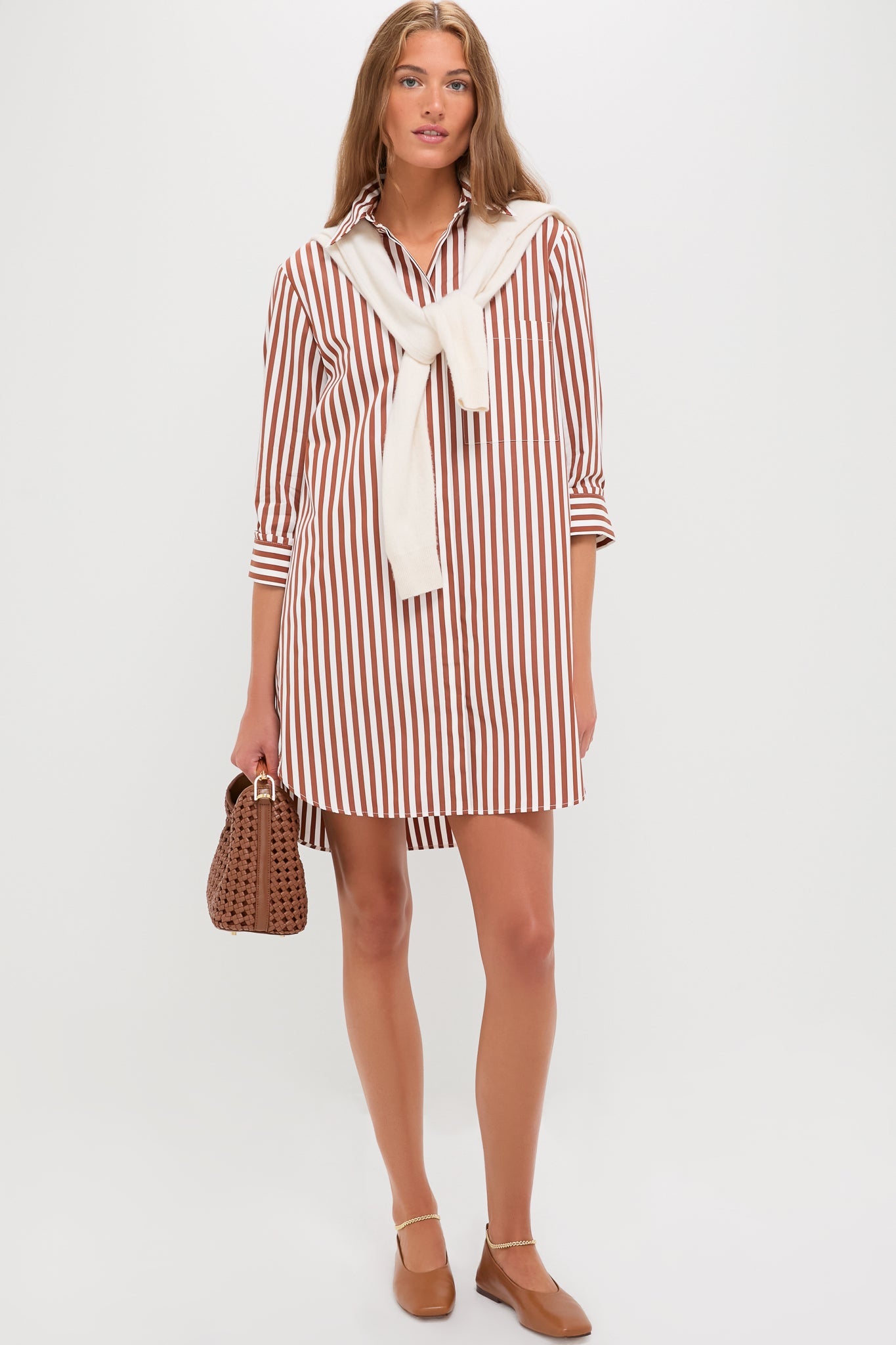 Ivory and Cognac Morning After Dress