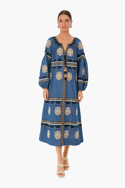 Chambray Blue Tula Long Dress
